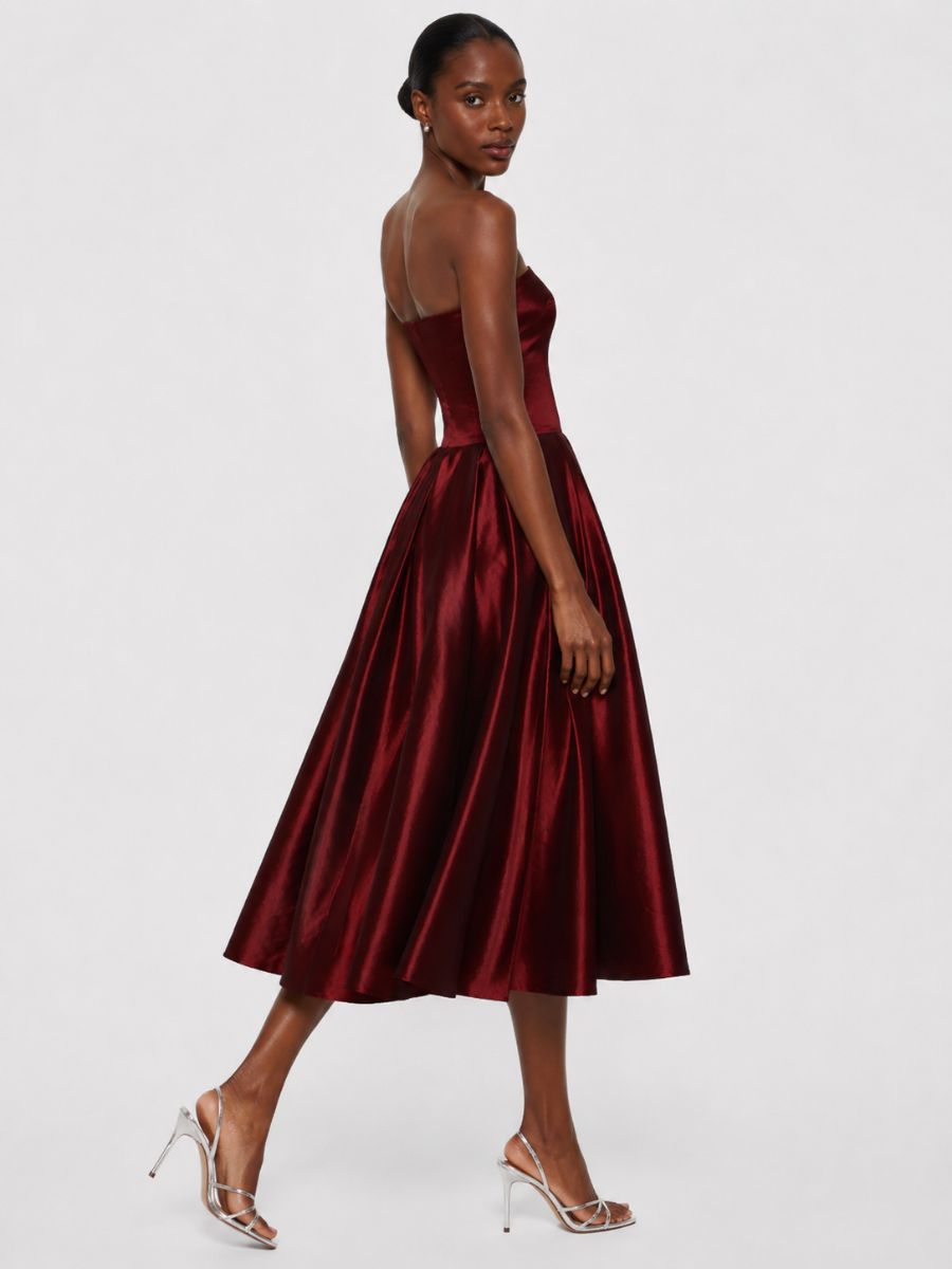 Esme Taffeta Strapless Dress