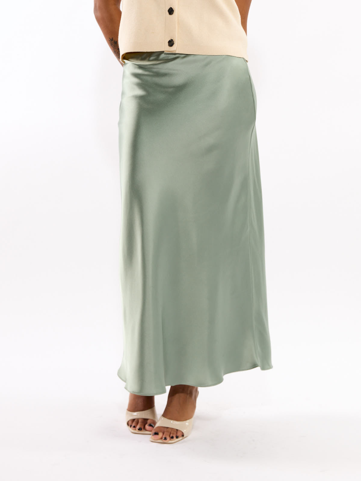 Satin Maxi Skirt