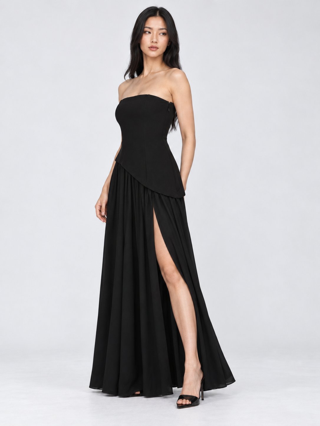 Gwen Corset Strapless Maxi Dress