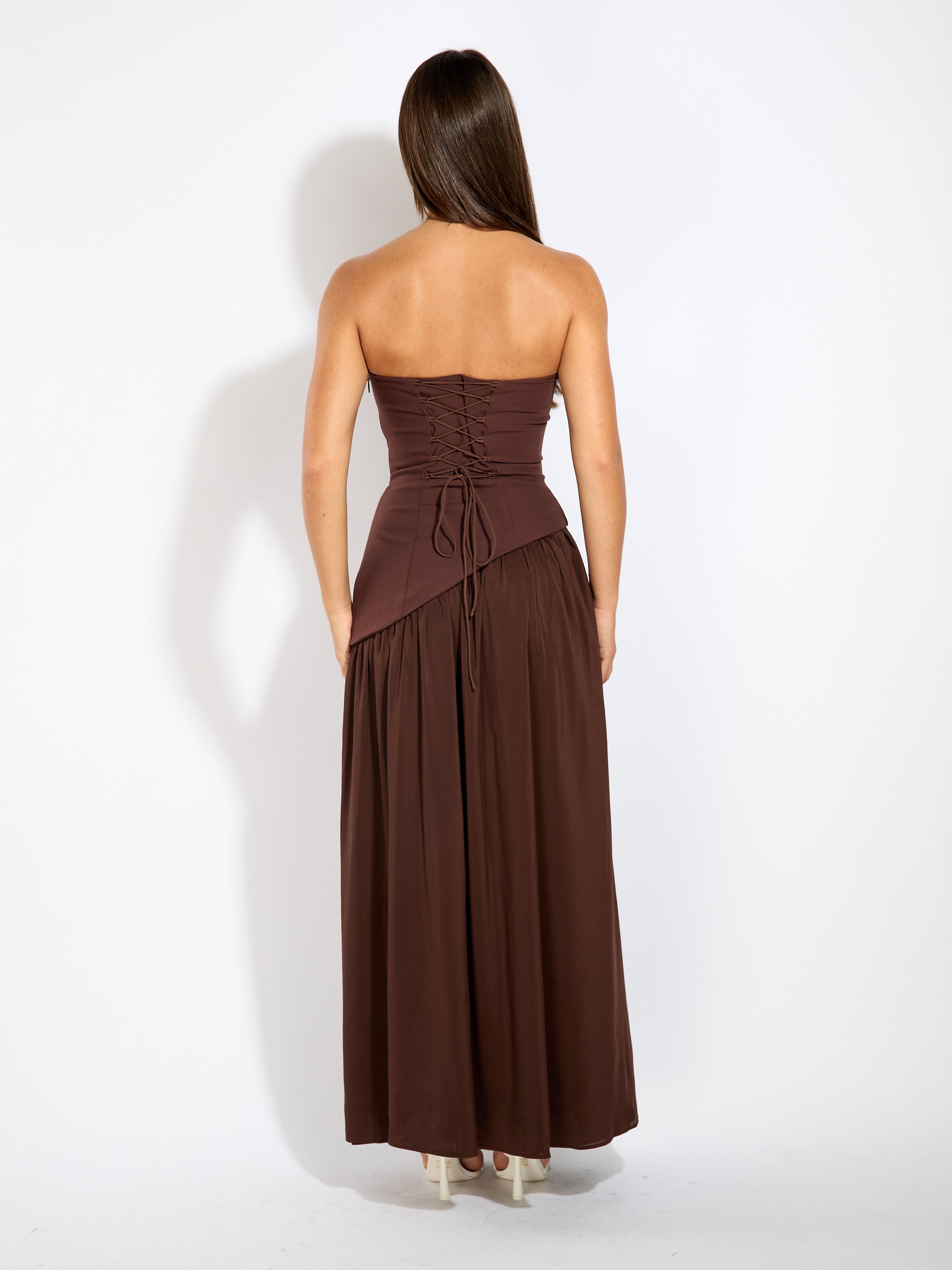 Gwen Corset Strapless Maxi Dress