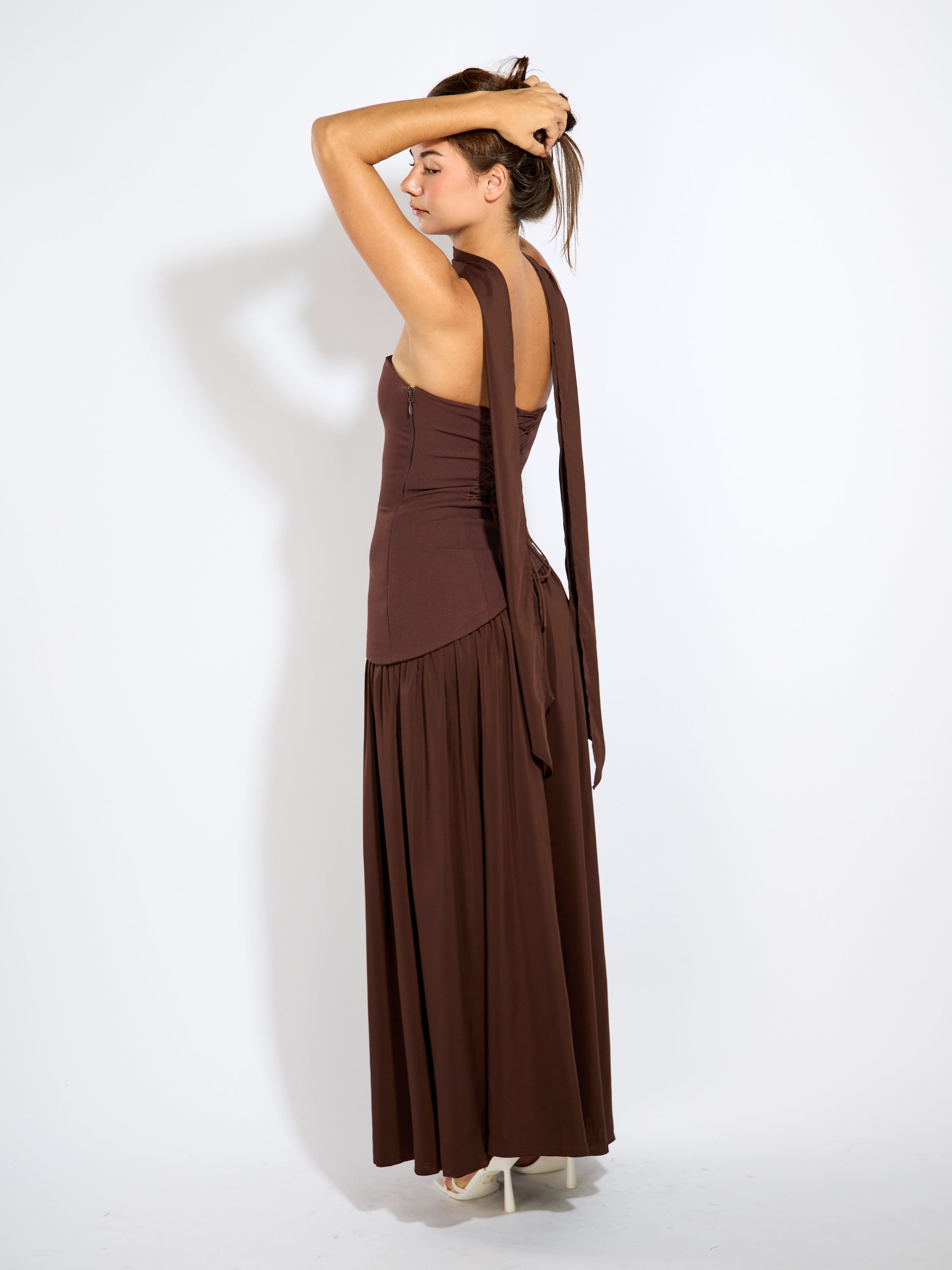 Gwen Corset Strapless Maxi Dress