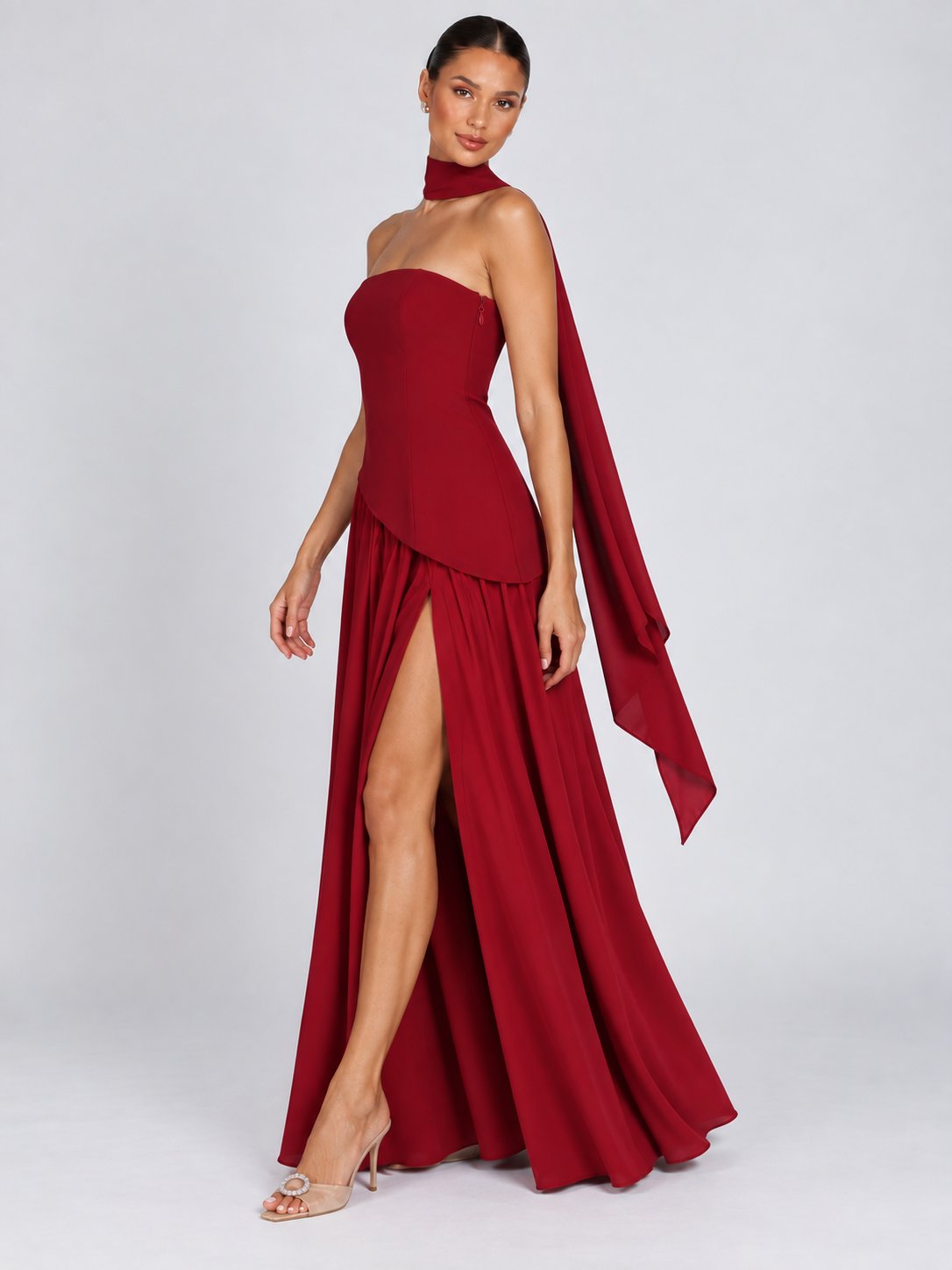 Gwen Corset Strapless Maxi Dress