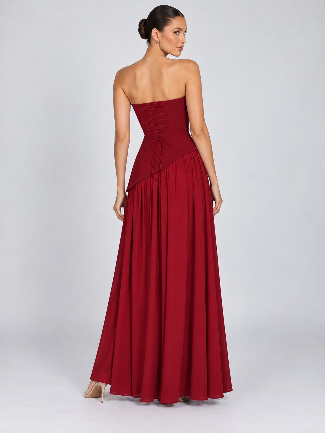 Gwen Corset Strapless Maxi Dress