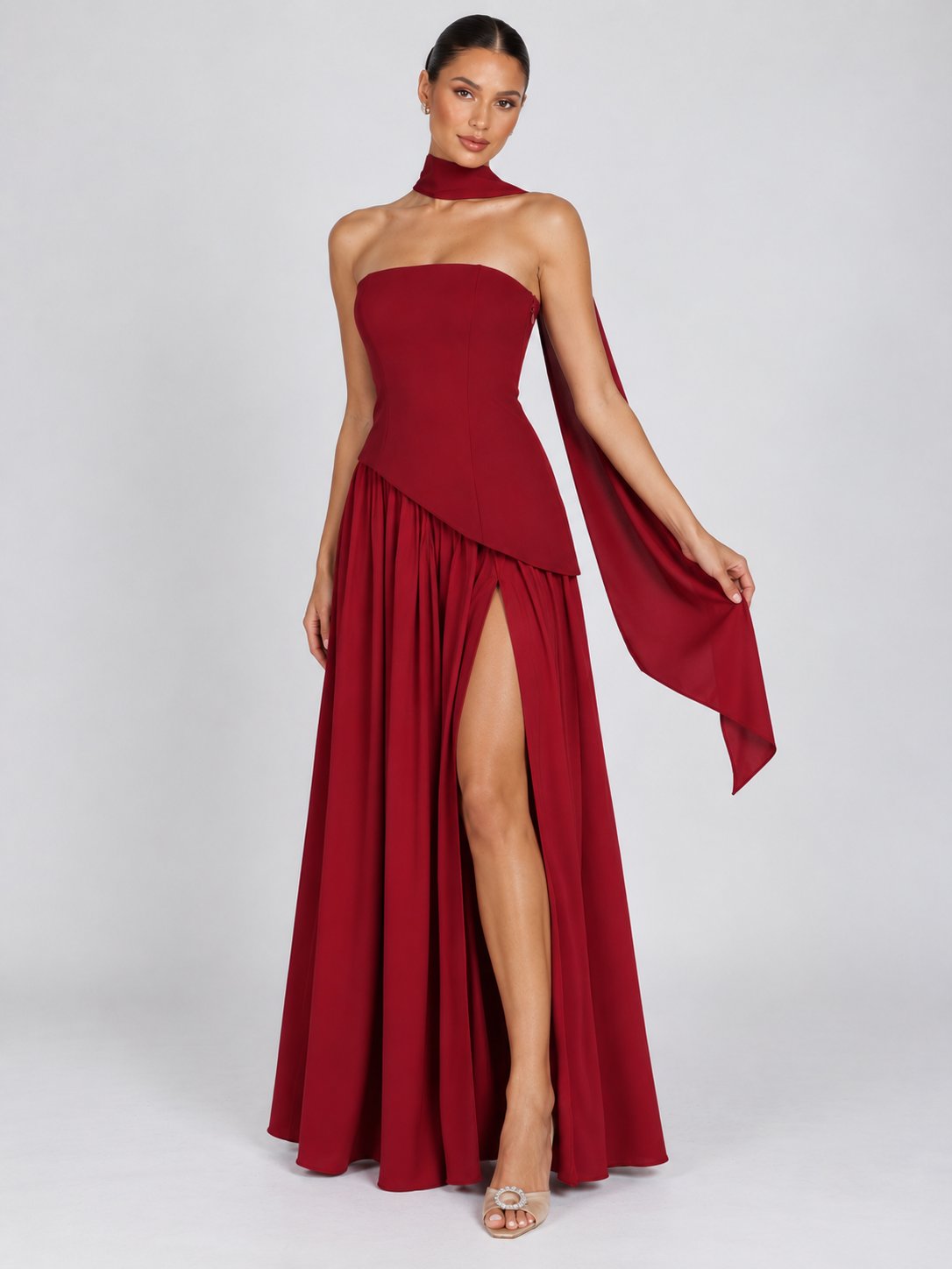 Gwen Corset Strapless Maxi Dress