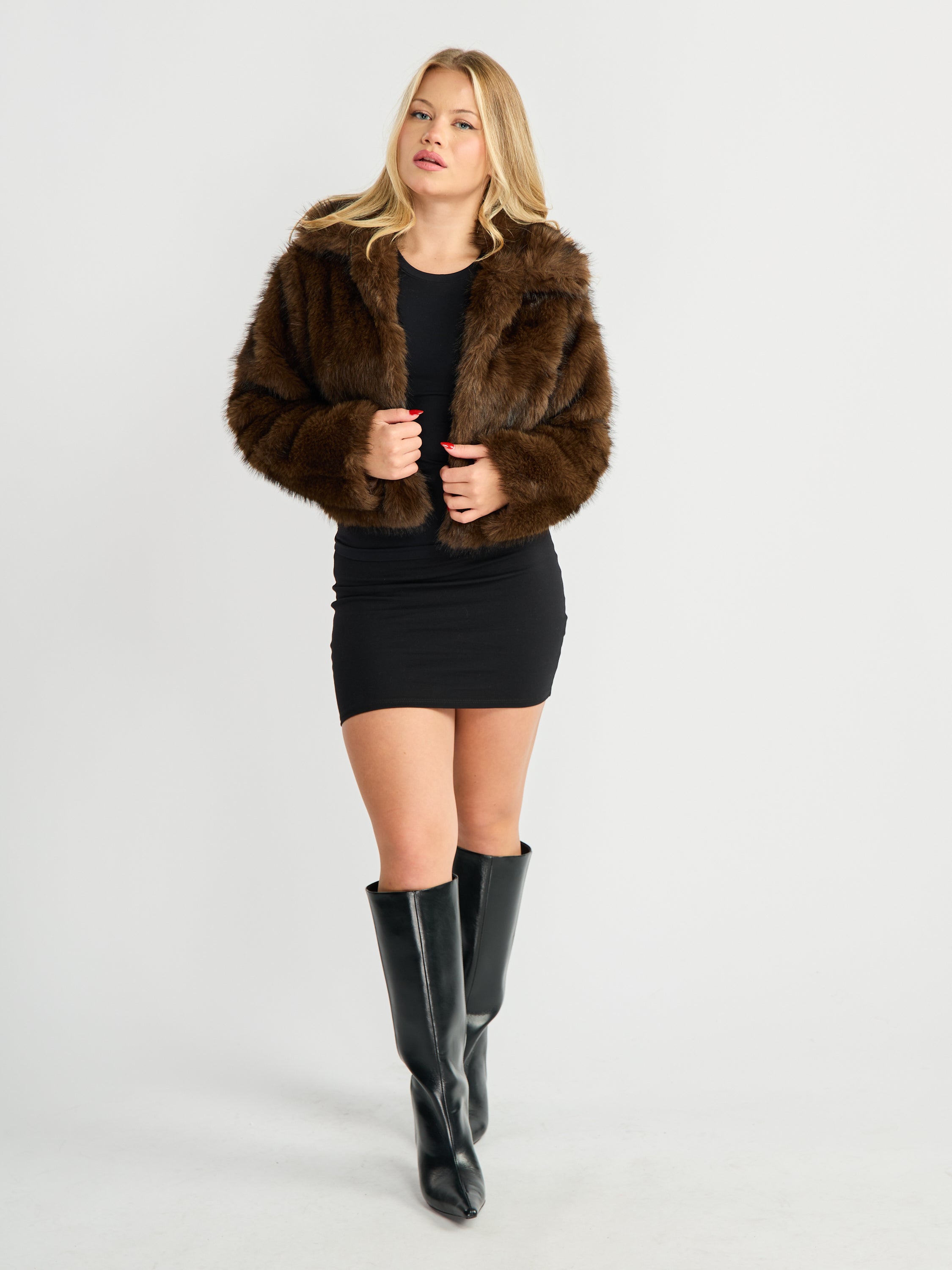Foxy Faux Fur Jacket