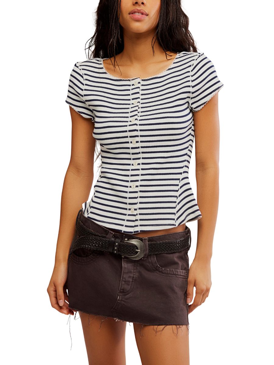 Free People Most Wanted Striped Cardi