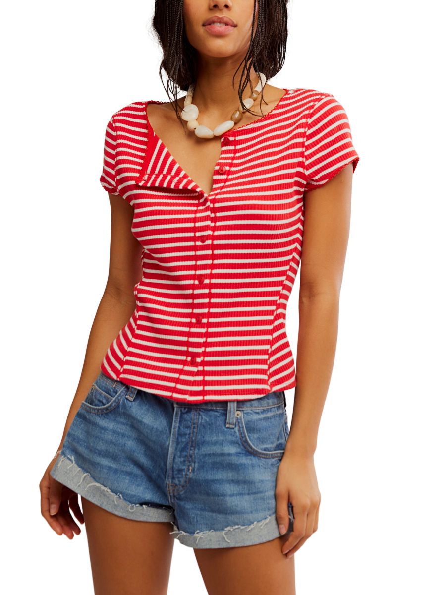 Free People Most Wanted Striped Cardi