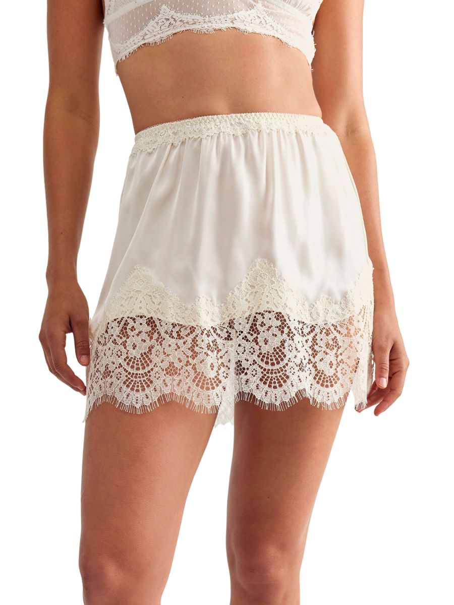Free People Meet Me In The Middle 1/2 Slip Skirt