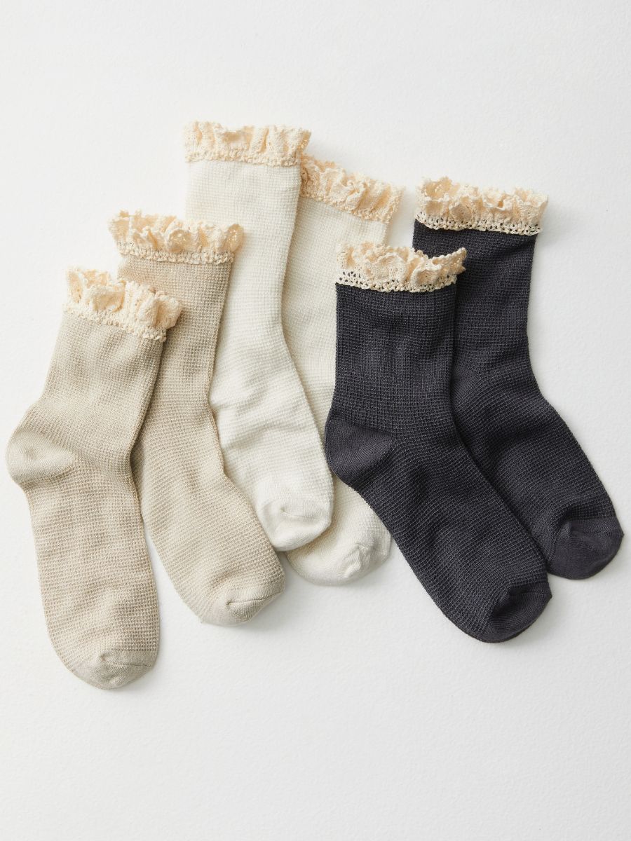 Free People Ruffle Sock 3-Pack