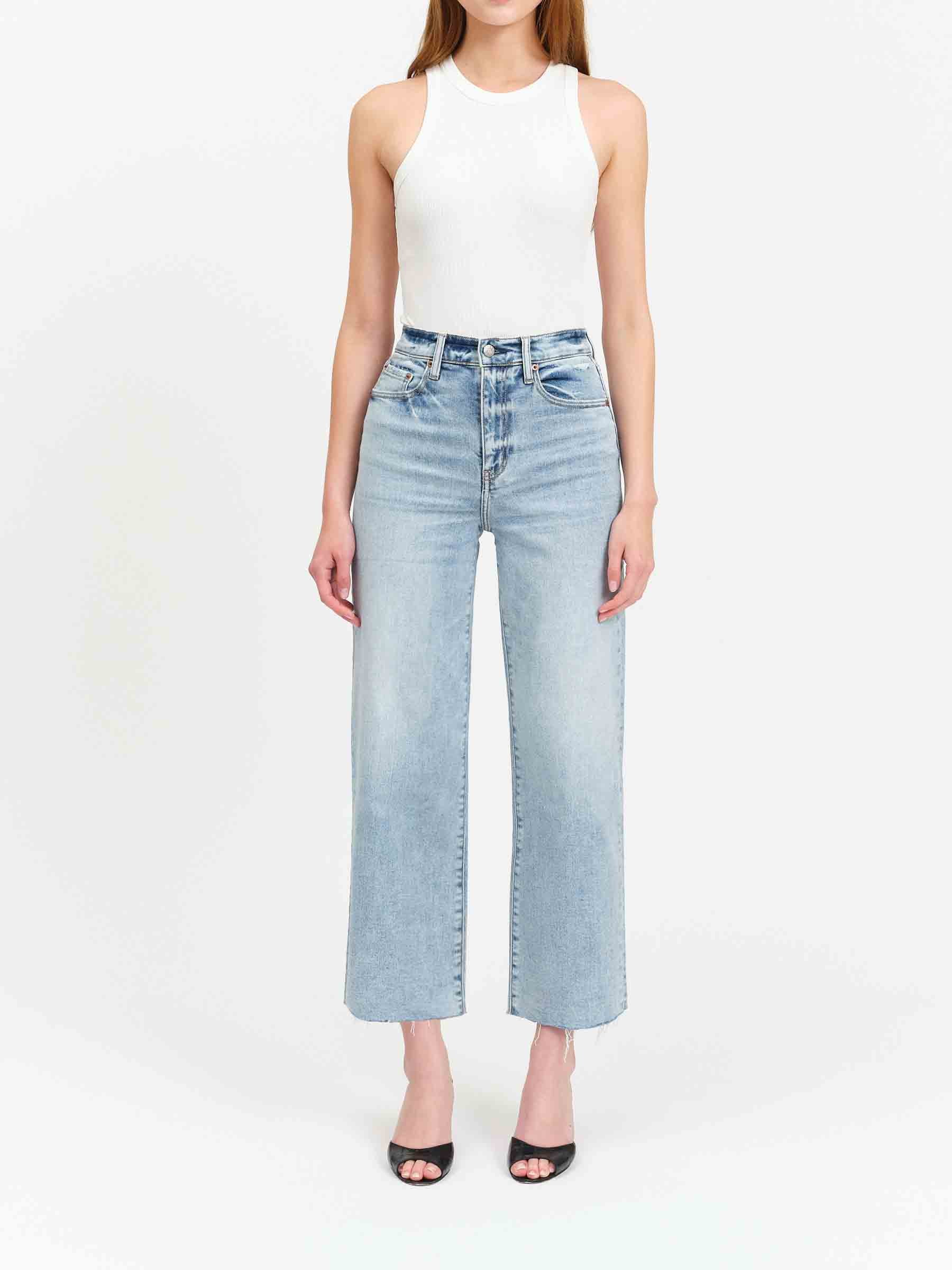 Daze Denim Pleaser High Wide Ankle Jeans