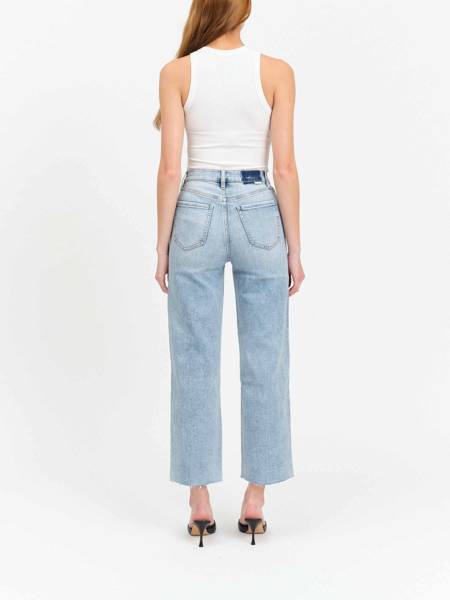 Daze Denim Pleaser High Wide Ankle Jeans