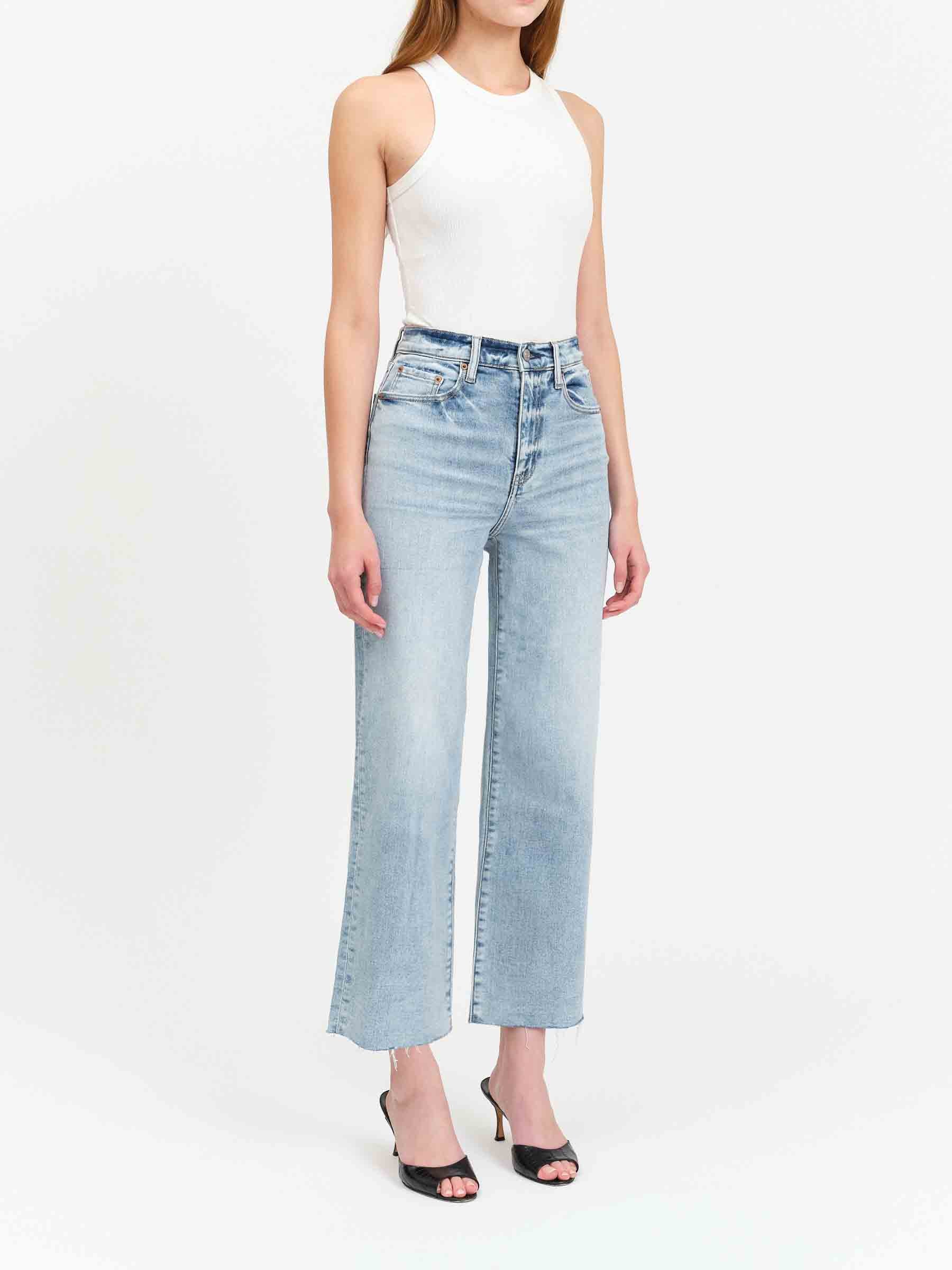 Daze Denim Pleaser High Wide Ankle Jeans