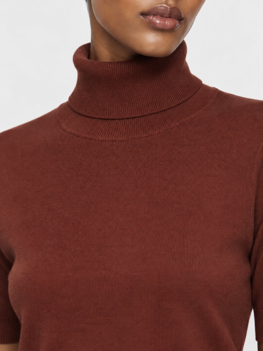 Beckham Turtleneck Short Sleeve Sweater