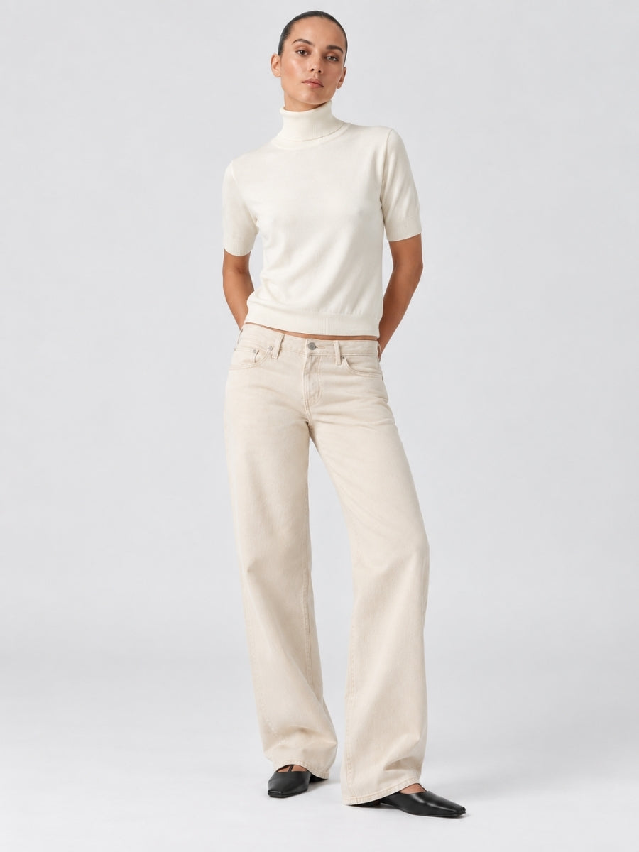 Beckham Turtleneck Short Sleeve Sweater