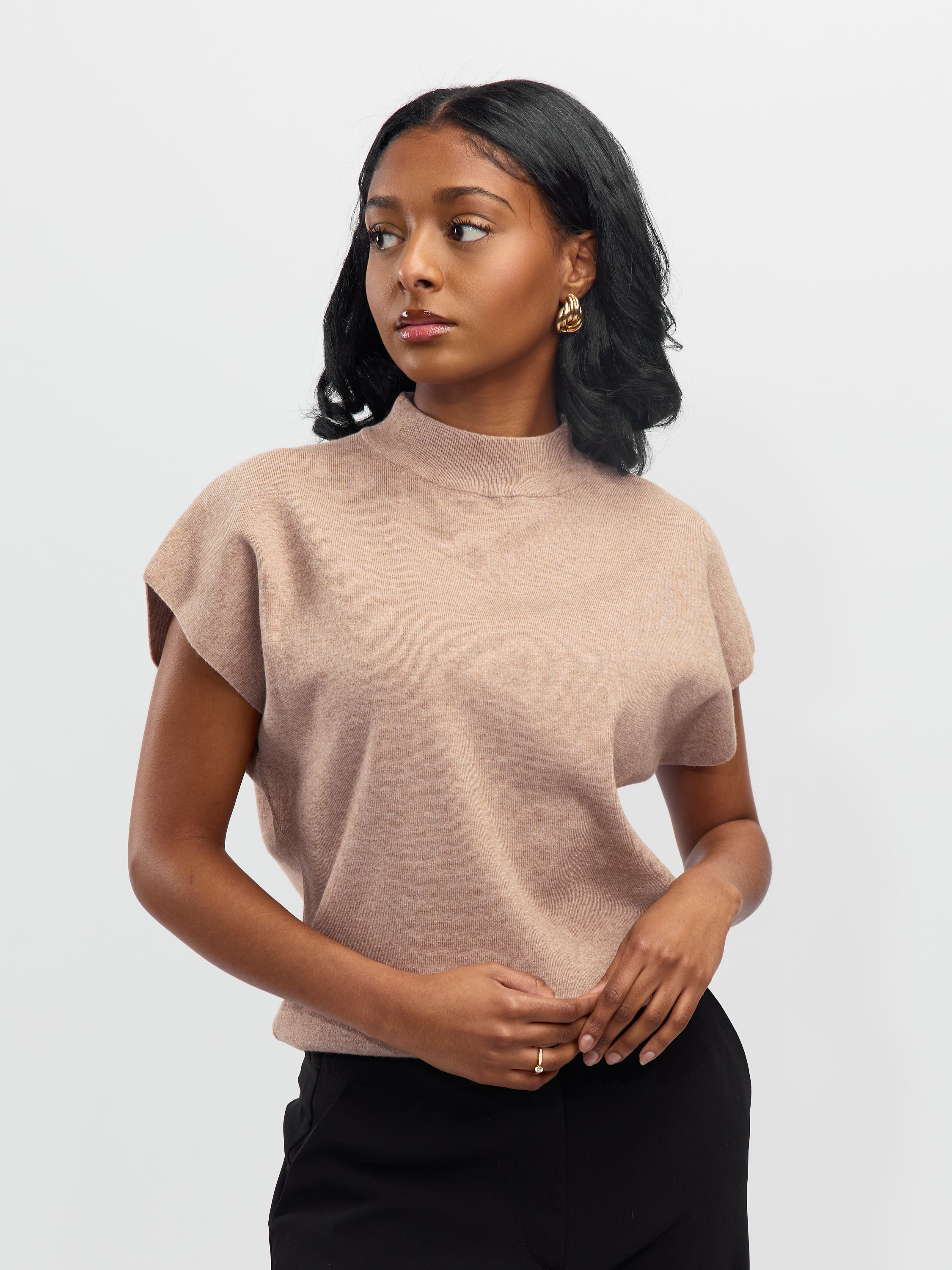 Beckham Mock Neck Sweater