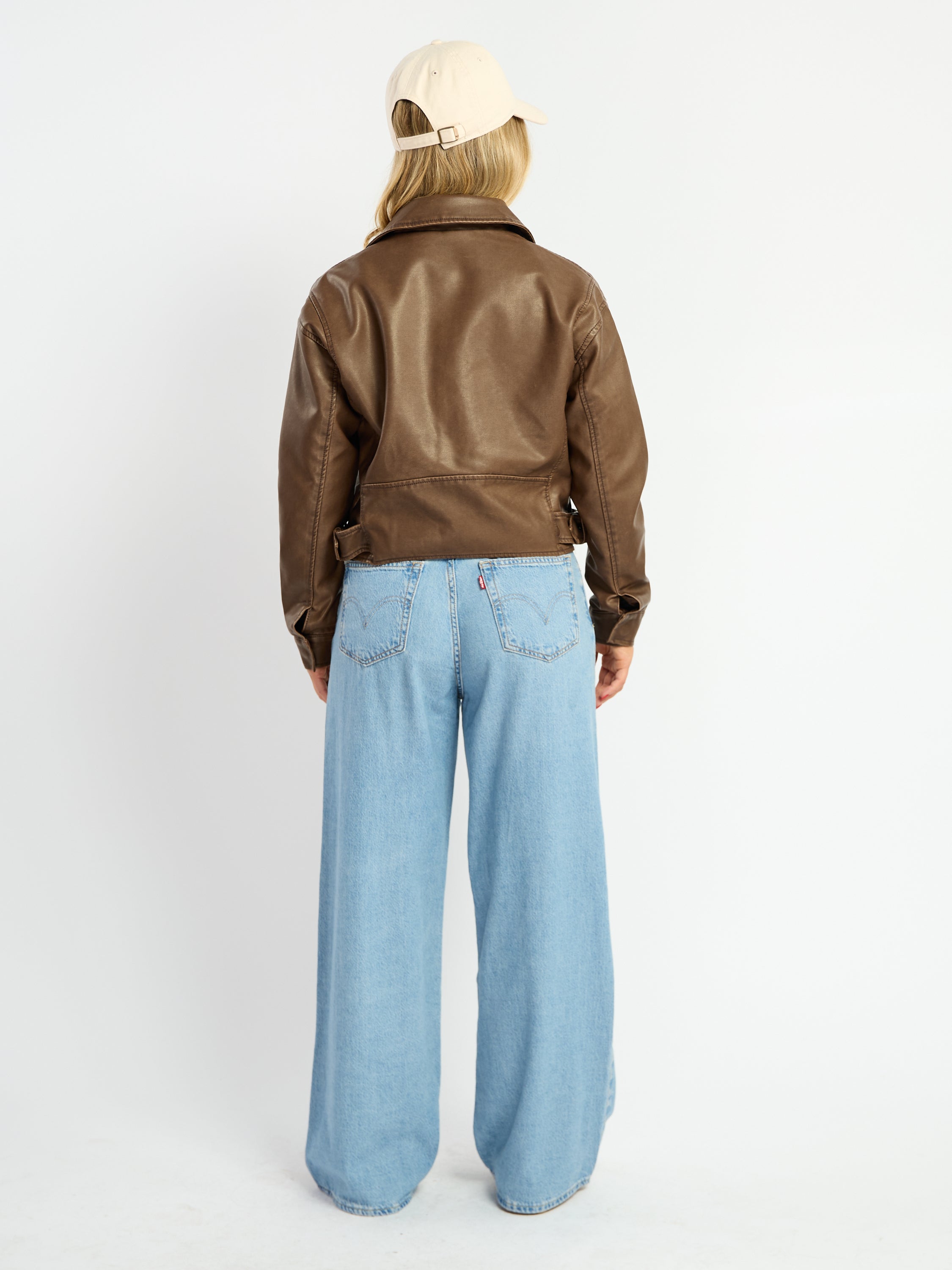 Helena PU Leather Jacket