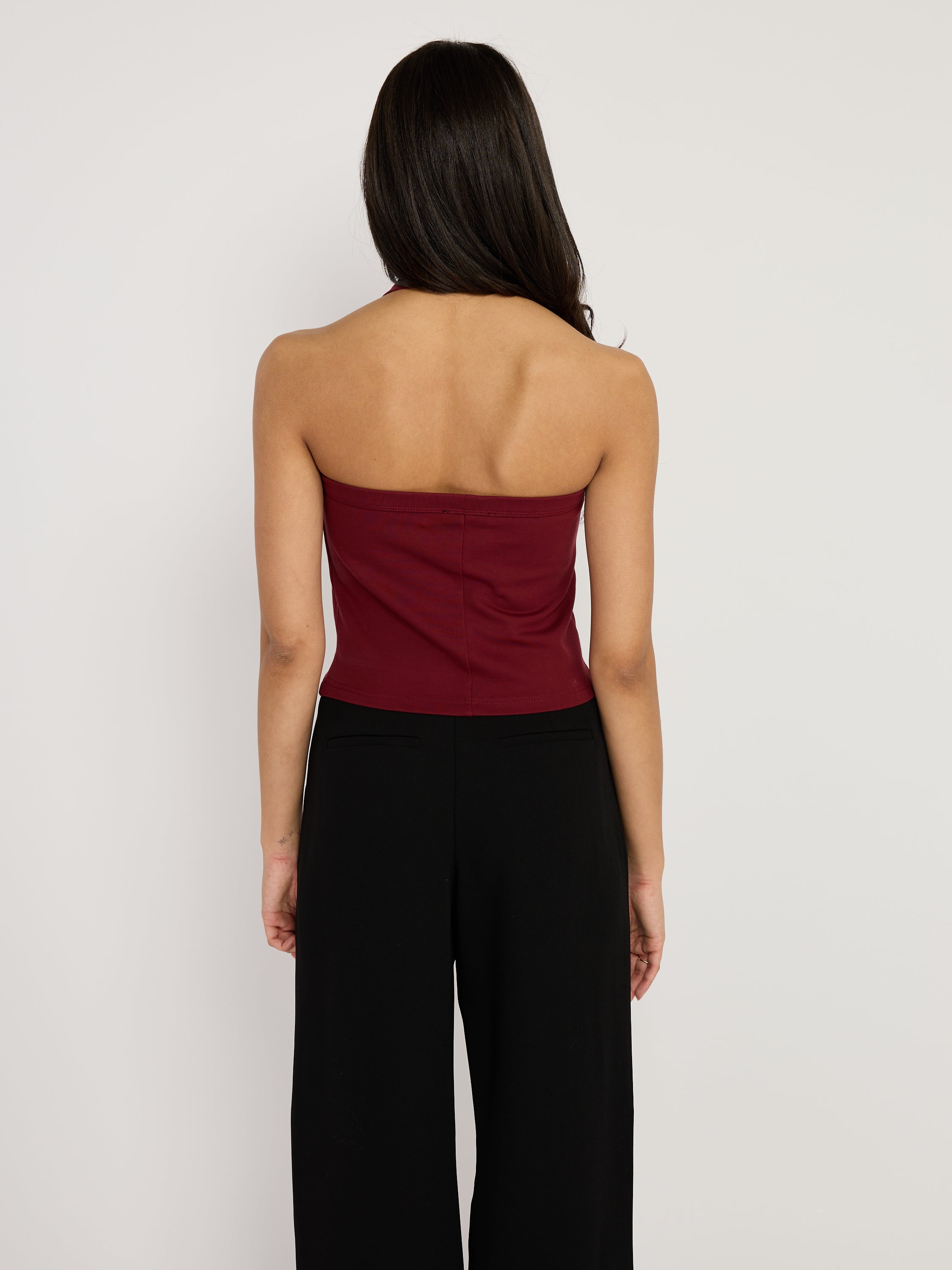 Chain Link Halter Knit Top