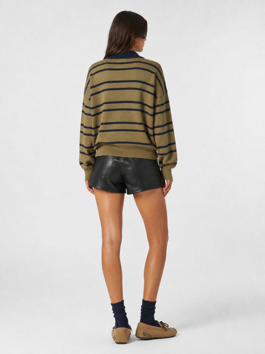 Celeste Stripe Polo Sweater