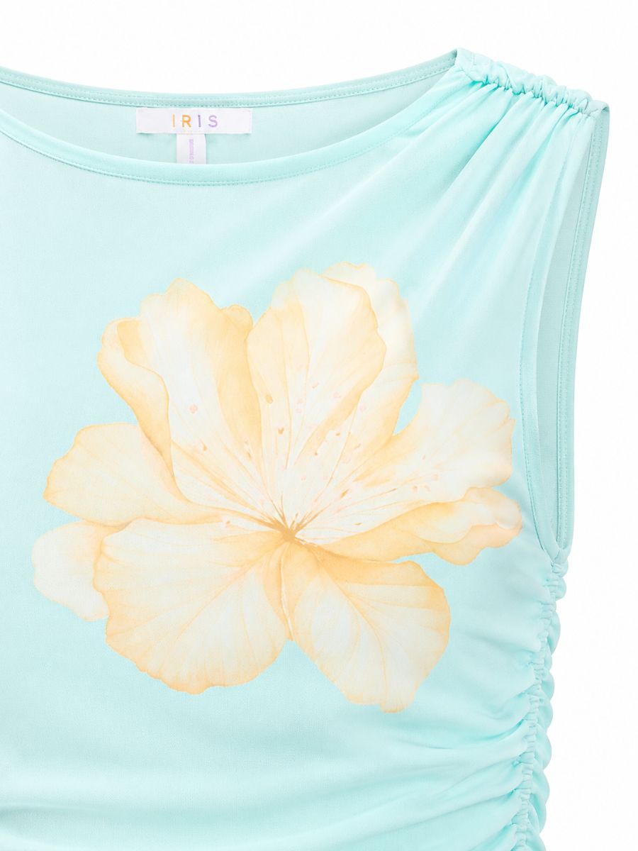 Maisie Printed Floral Mesh Top