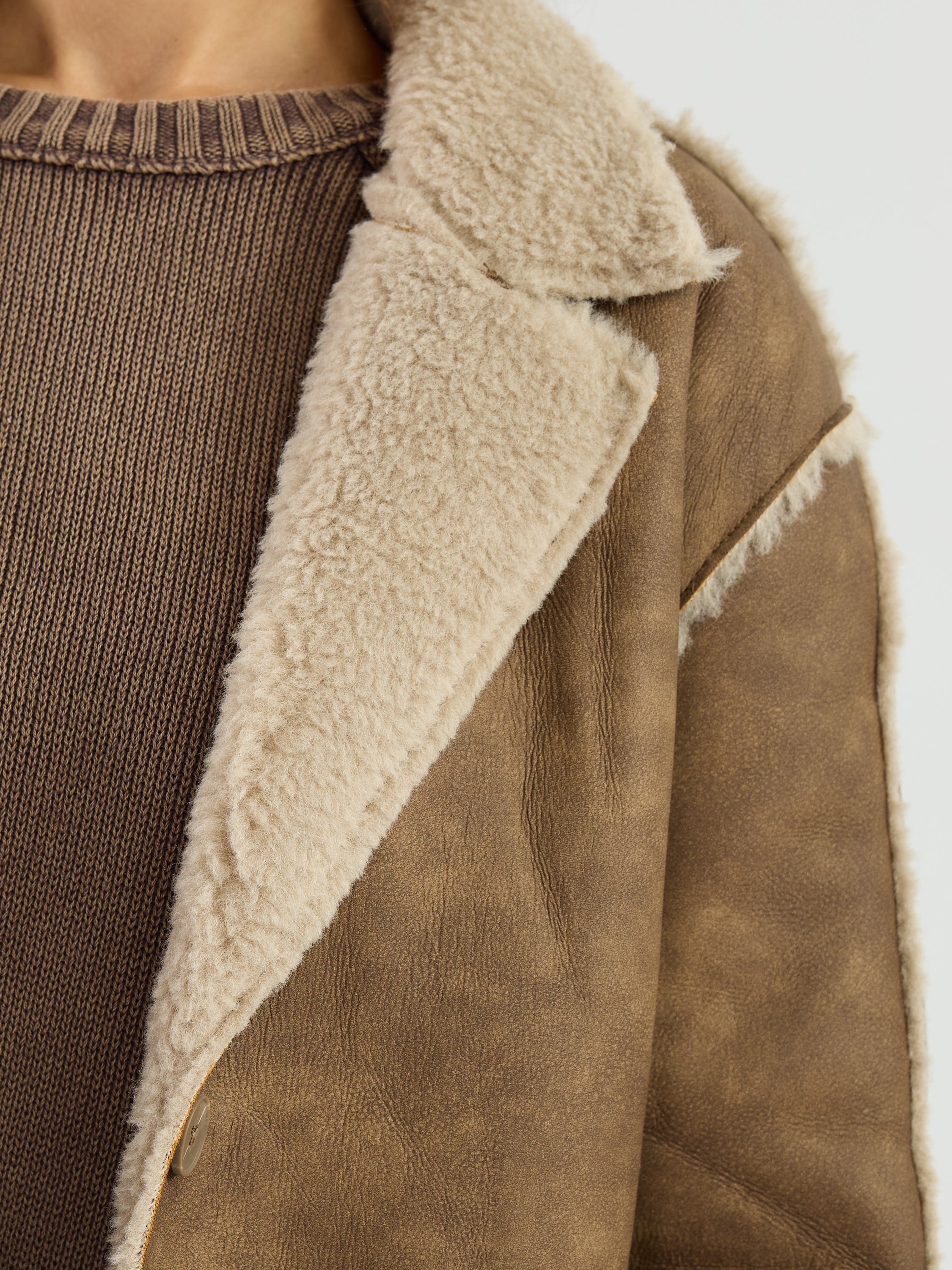 Jackie Sherpa-Lined Jacket