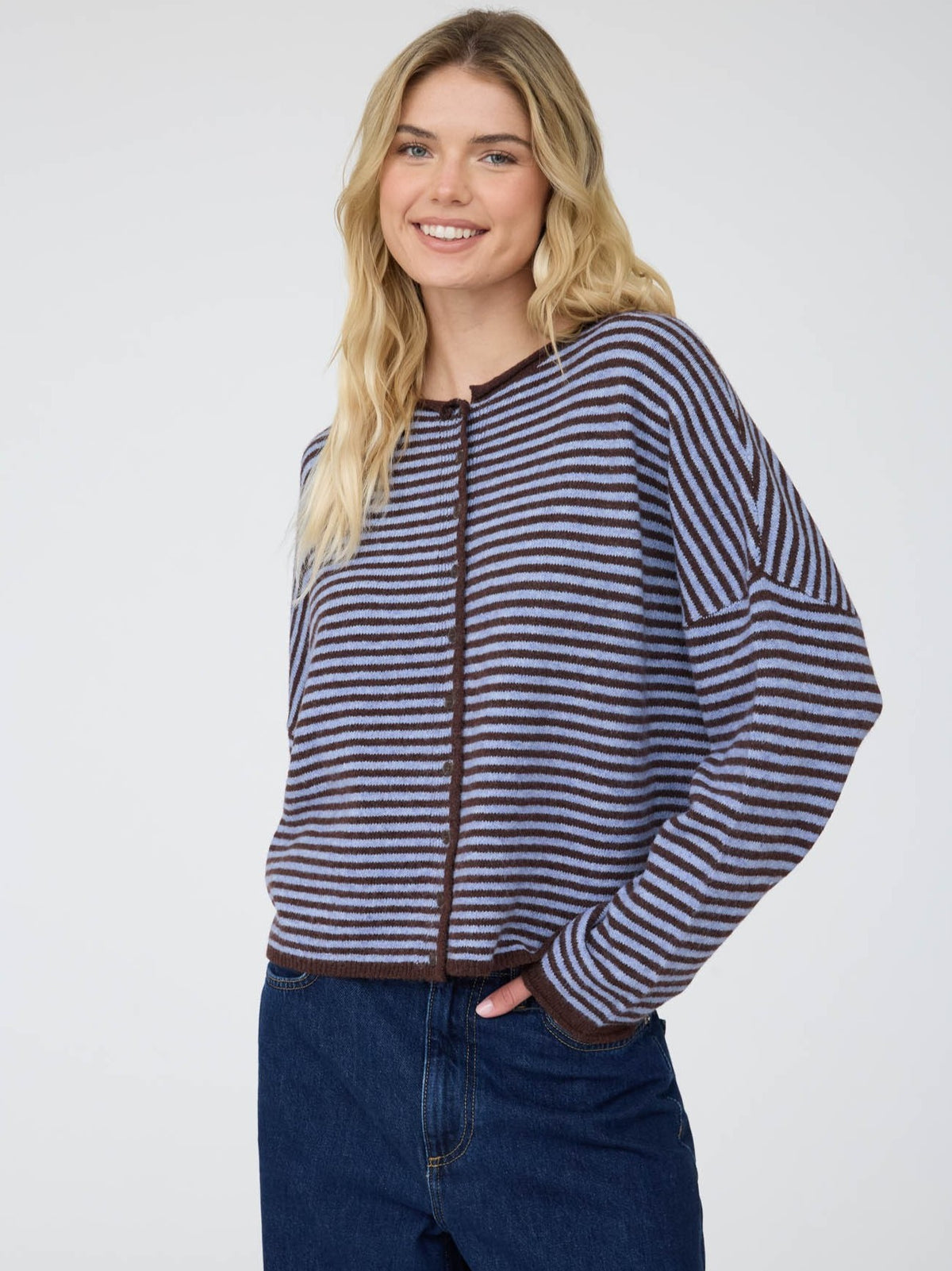 Button-Up Oversized Long Sleeve Sweater