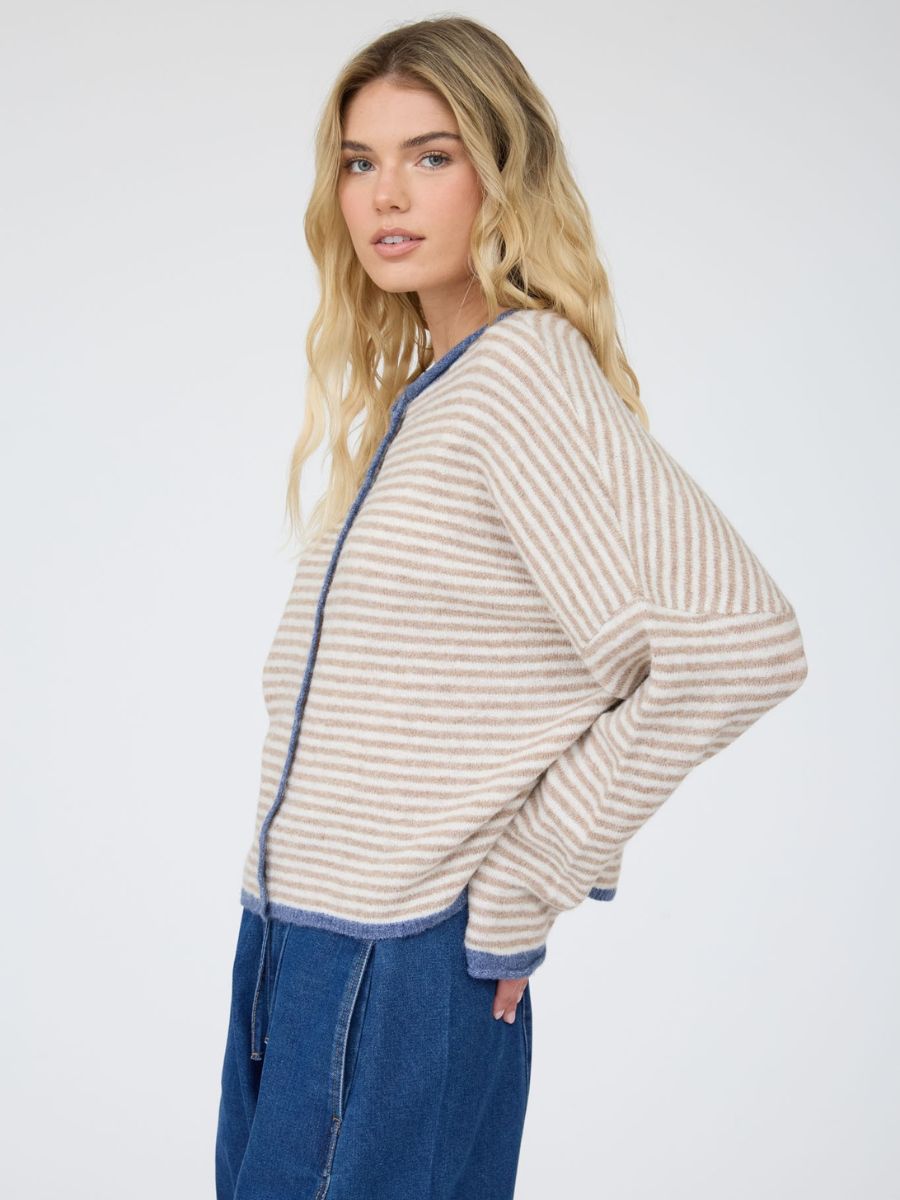 Button-Up Oversized Long Sleeve Sweater