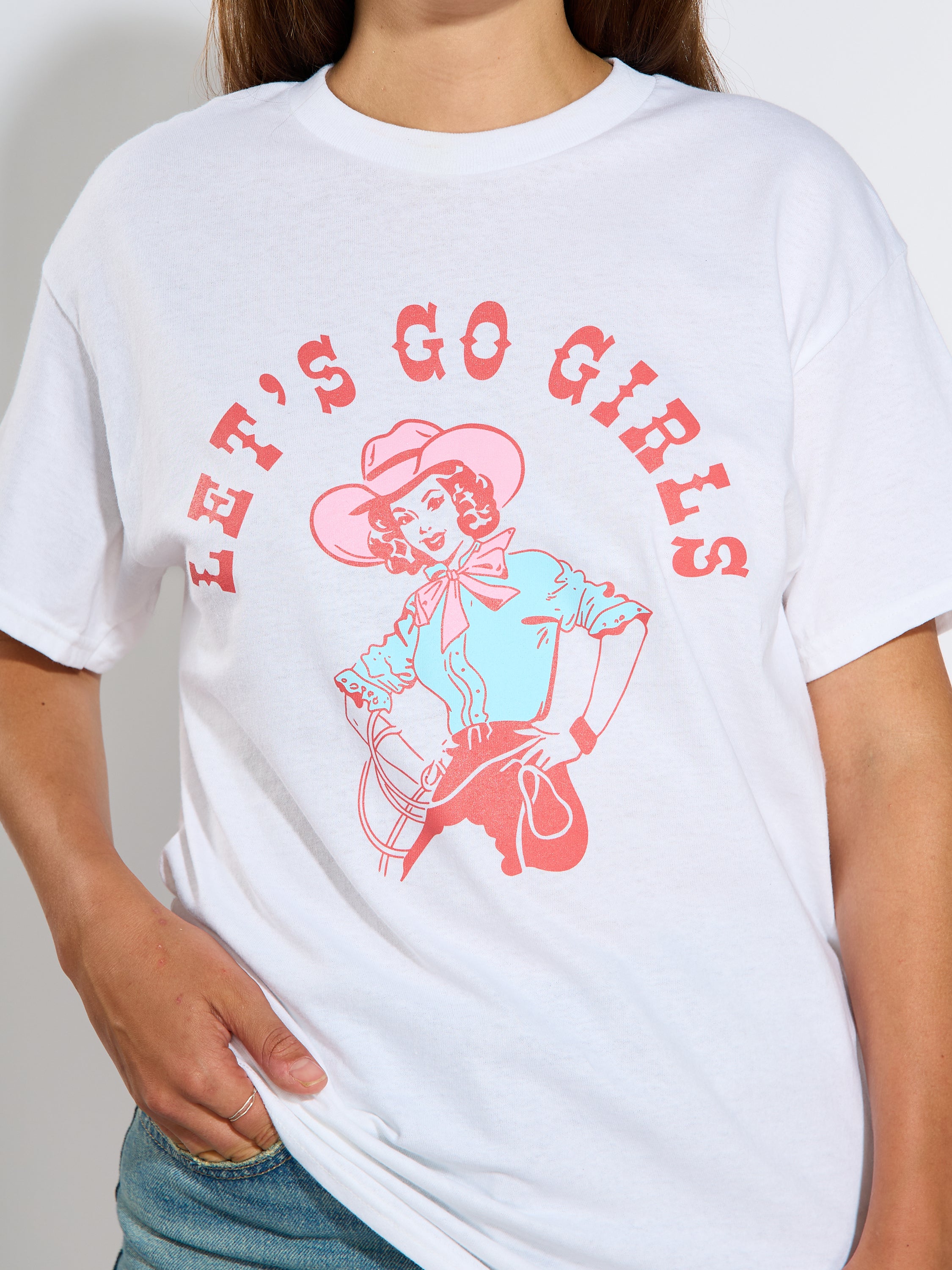 Let’s Go Girls Cowgirl Tee