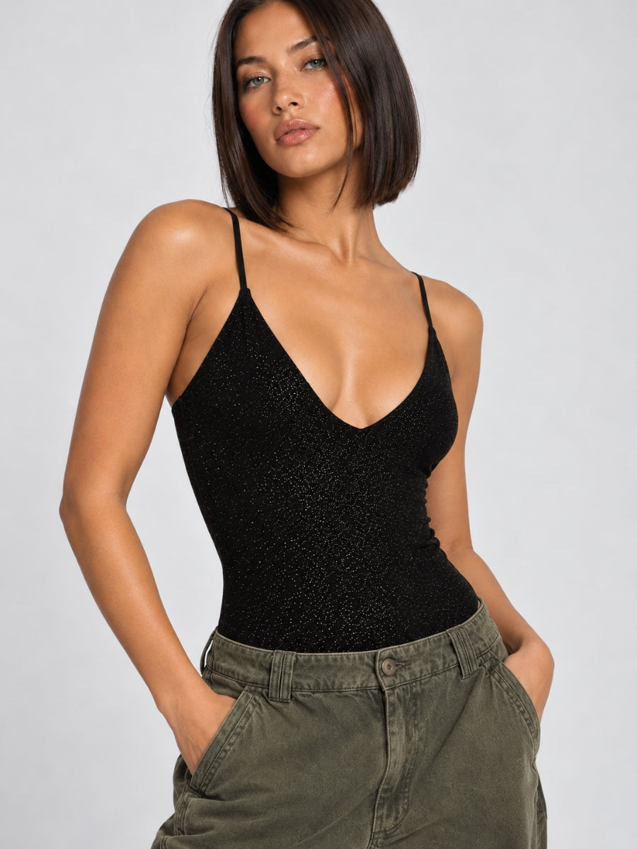 Karla Glitter Jersey Bodysuit