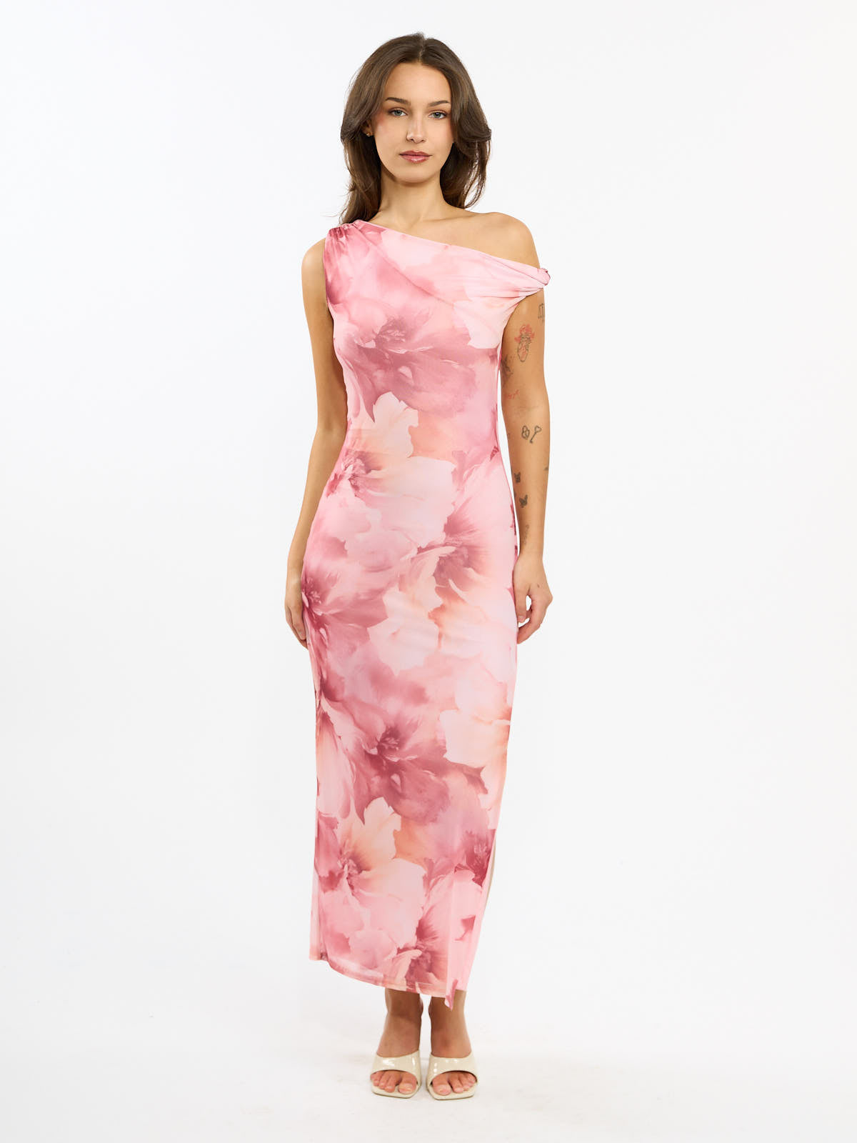 Veda Mesh Print Dress