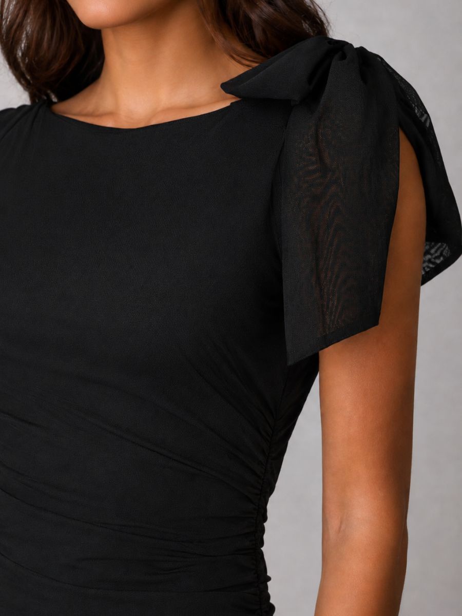 Maria Tie Shoulder Midi Dress