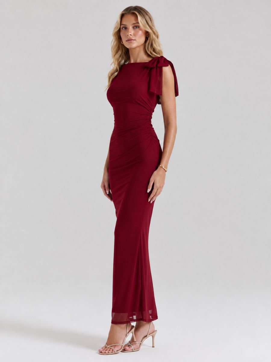 Maria Tie Shoulder Midi Dress