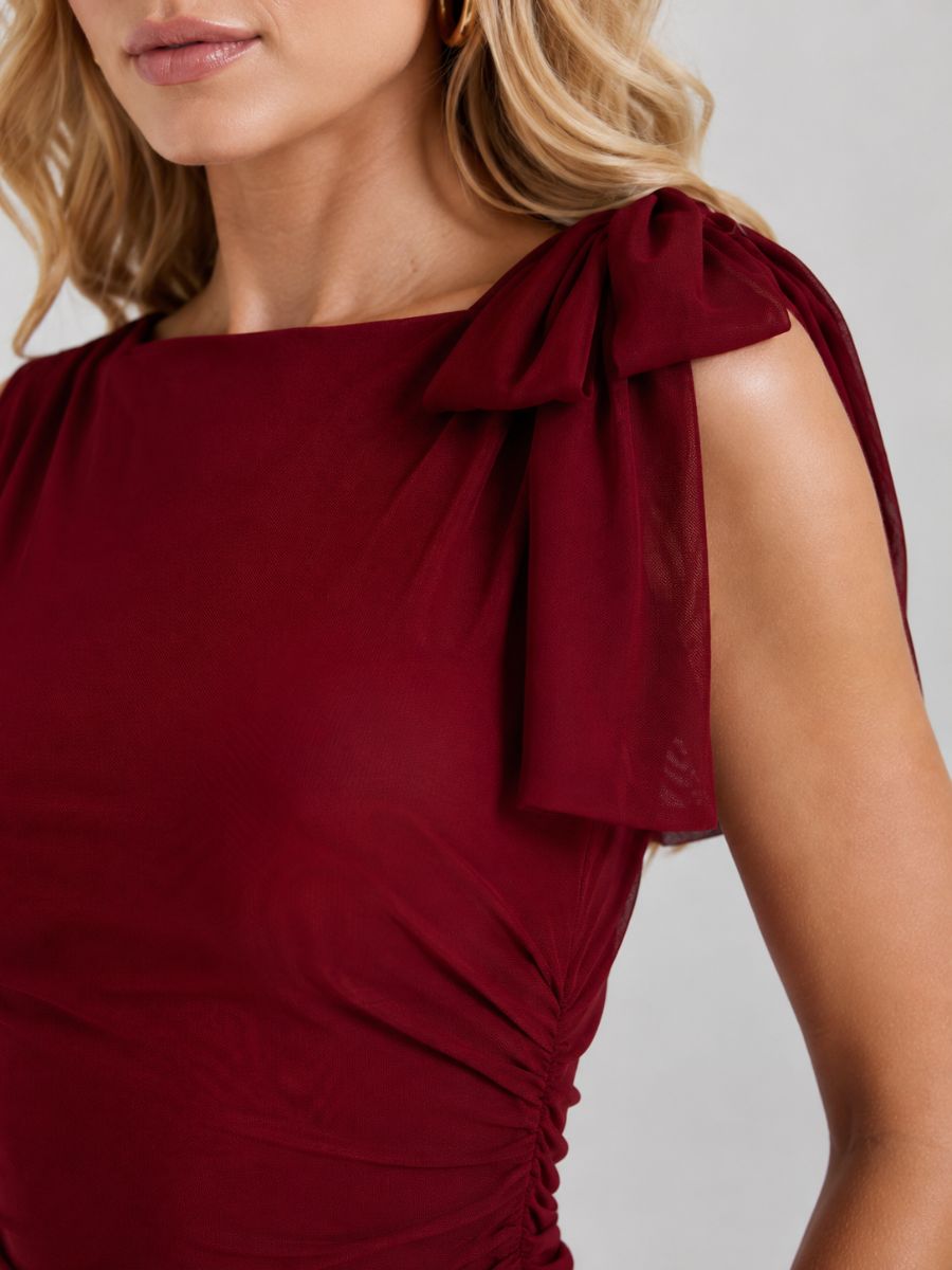 Maria Tie Shoulder Midi Dress