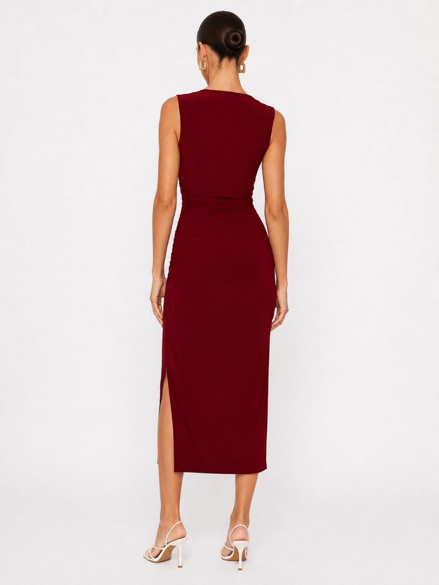 Carrie Square Neck Jersey Midi Dress