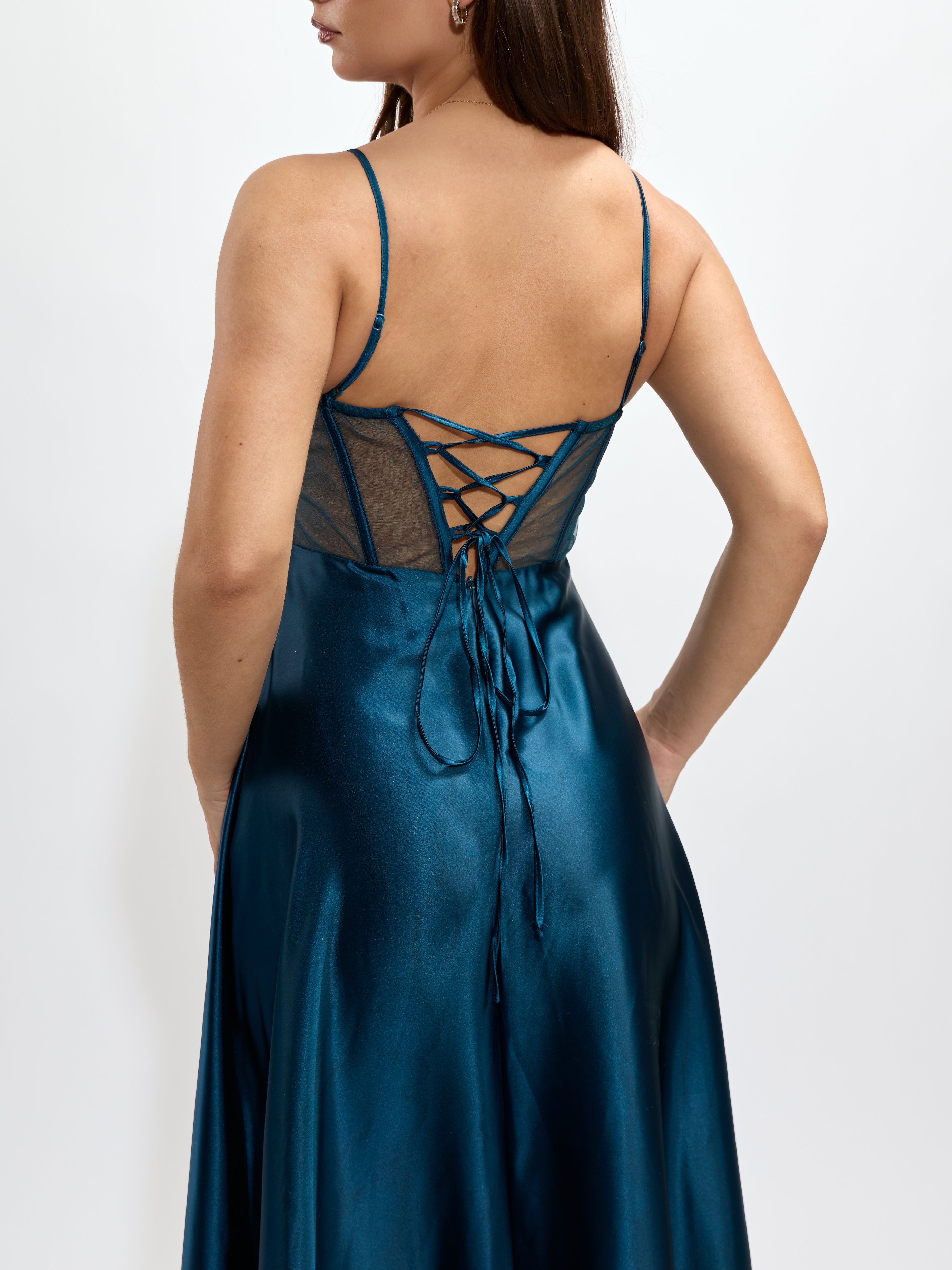Chelsea Mesh Corset Gown