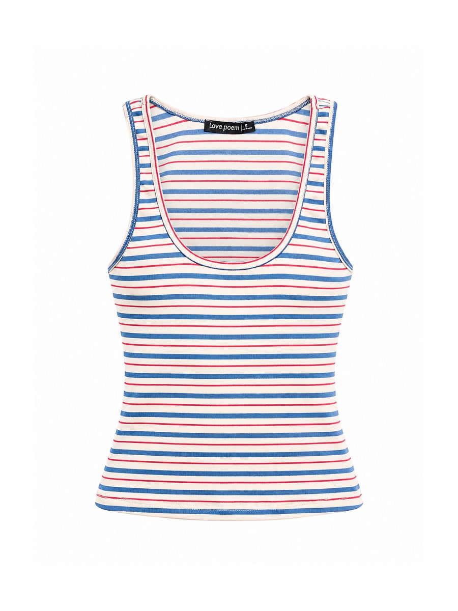 Miu Sleeveless Stripe Top
