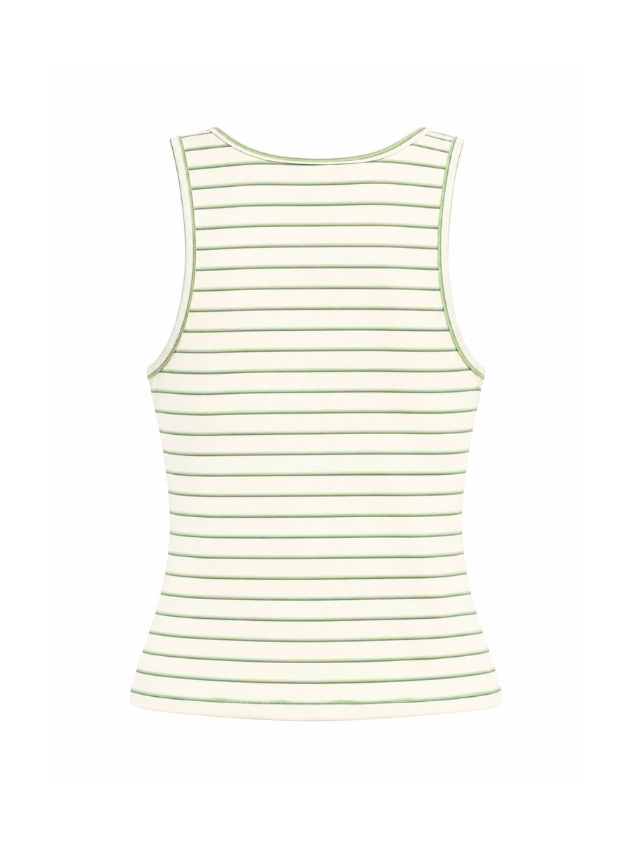 Miu Sleeveless Stripe Top