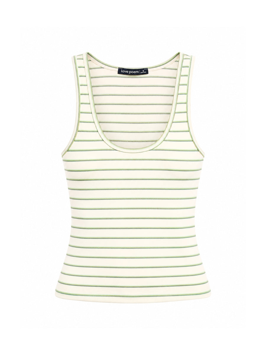 Miu Sleeveless Stripe Top