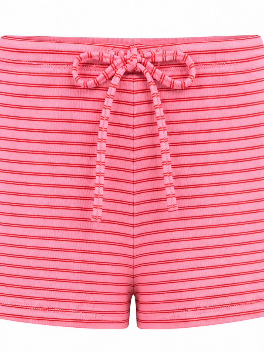 Miu Cotton Stripe Shorts