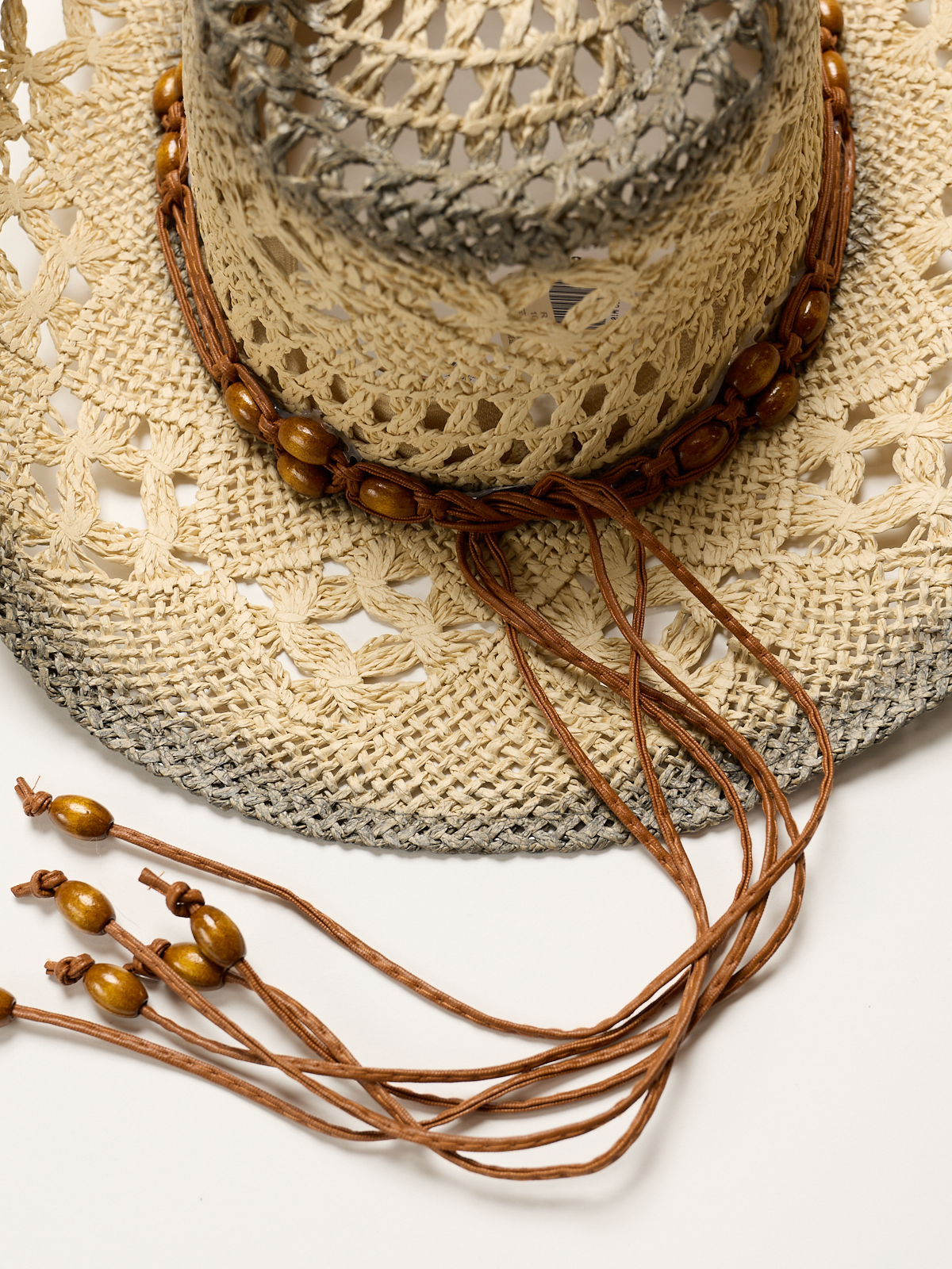 Ombre Braided Straw Cowboy Hat