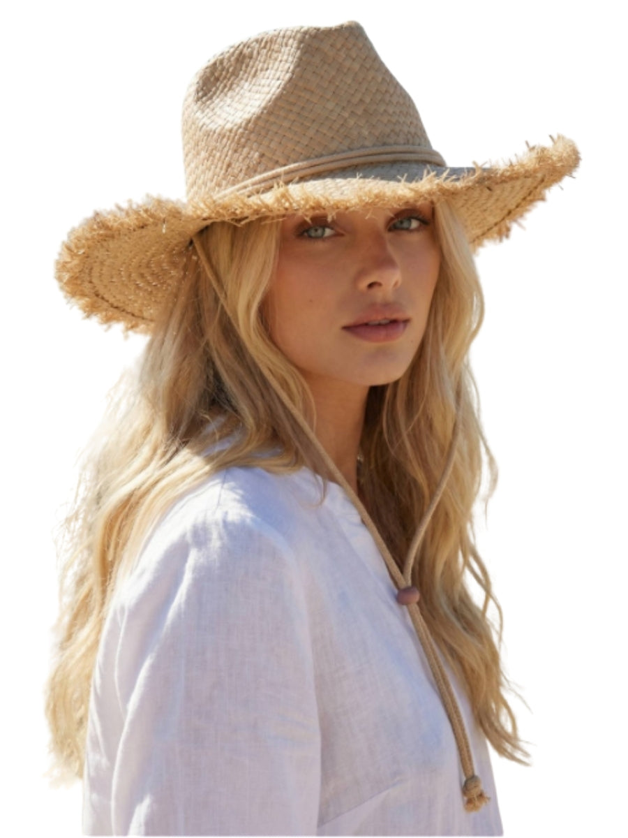 Raffia Straw Cowboy Hat