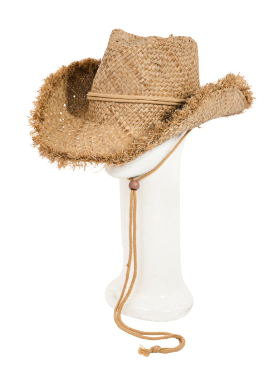 Raffia Straw Cowboy Hat