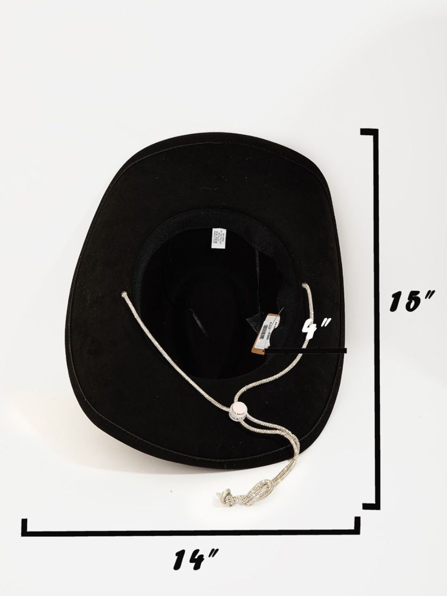 Cowboy String Hat Minimal Bling