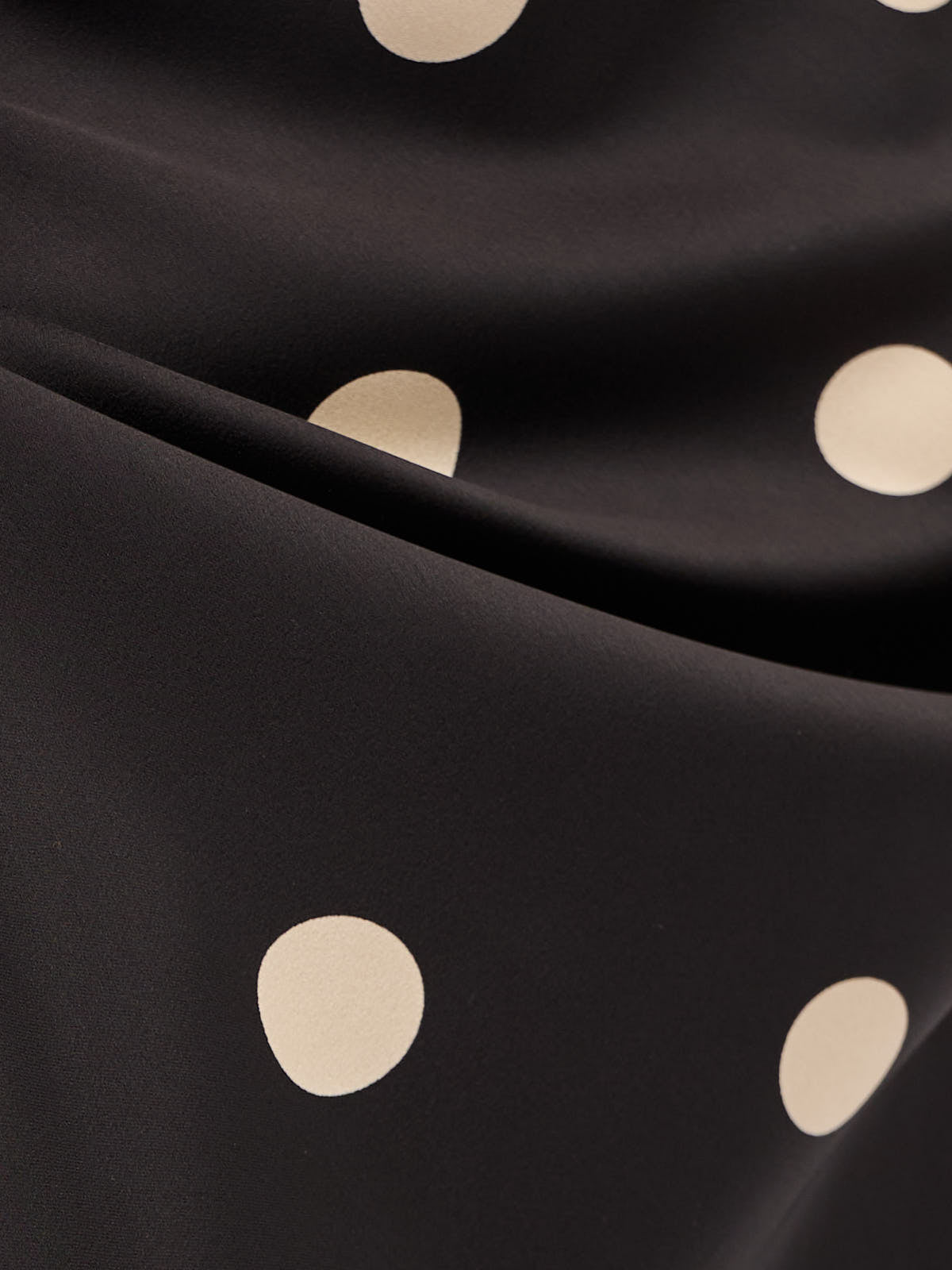 Satin Polka Dot Skirt