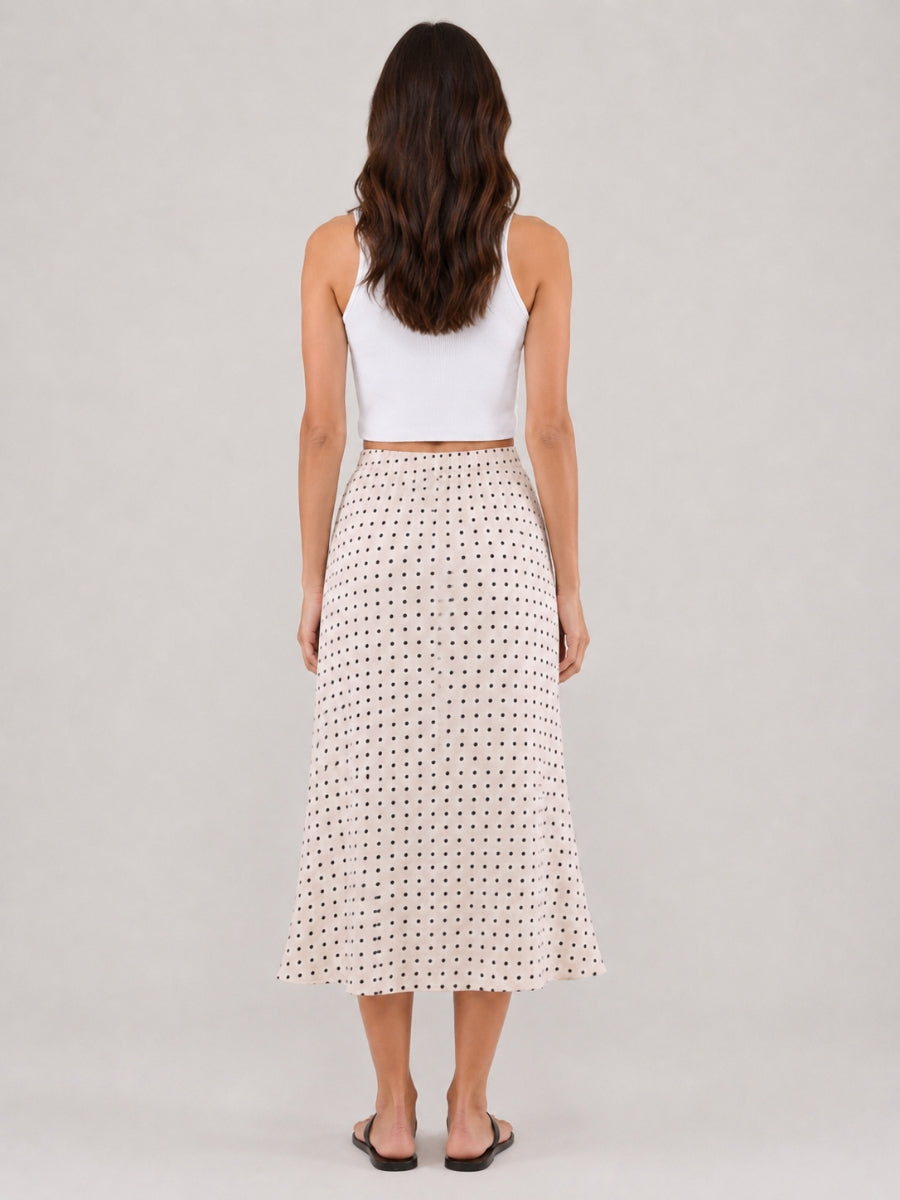 Dottie Polka Dot Midi Skirt