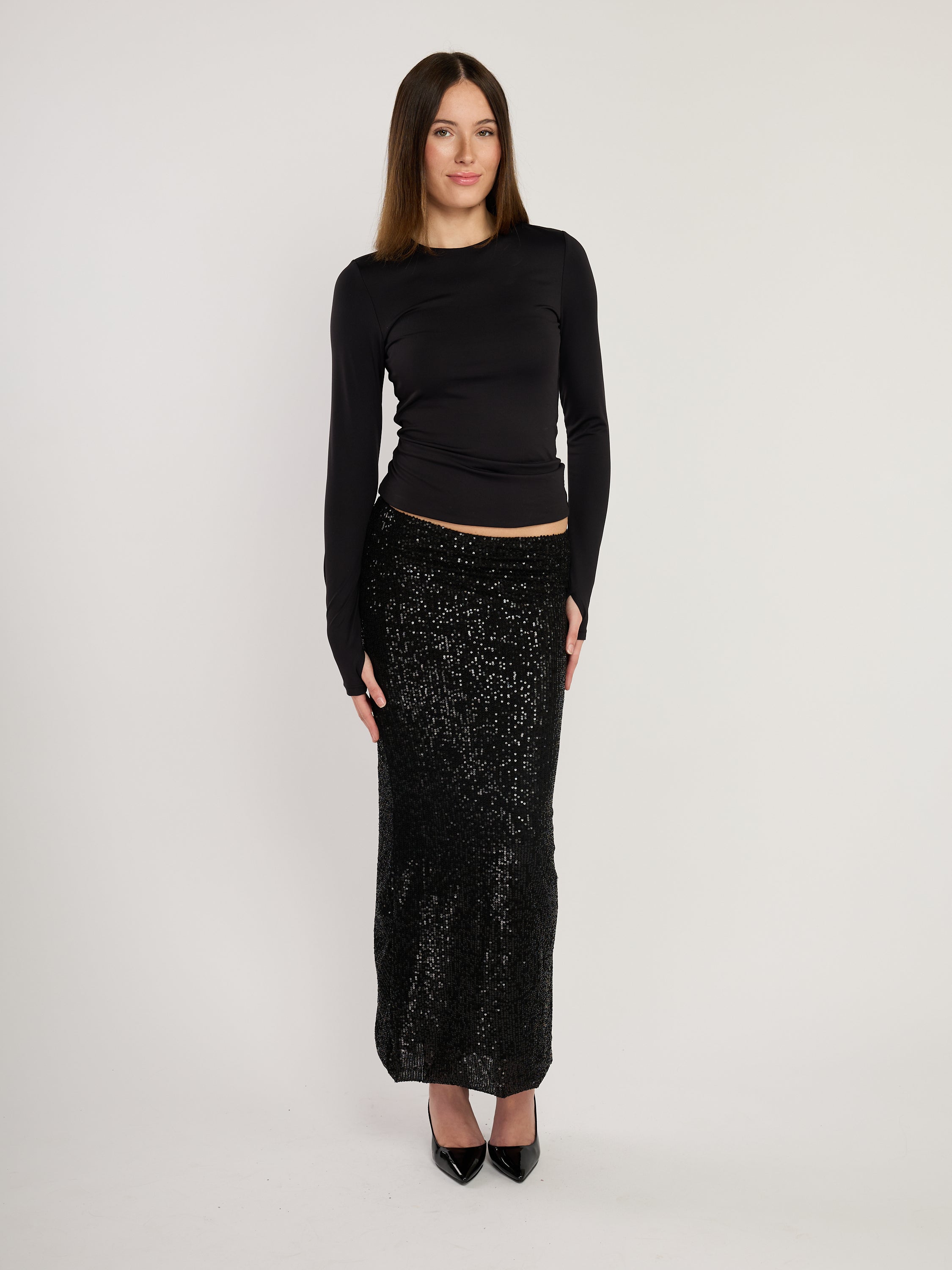 Holly Sequin Maxi Skirt