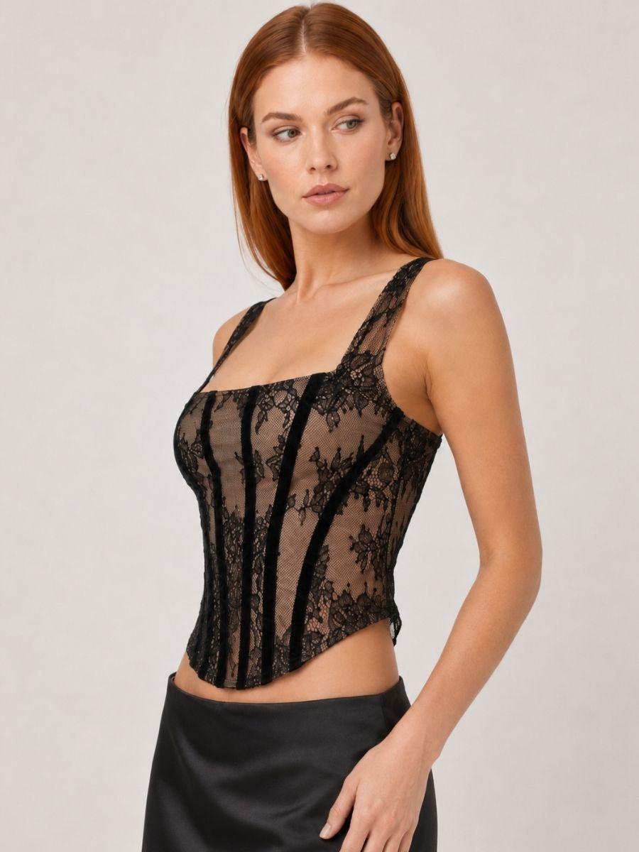 Victoria Lace Back Detail Corset