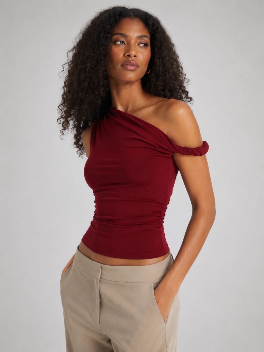 Veda Twist Shoulder Top