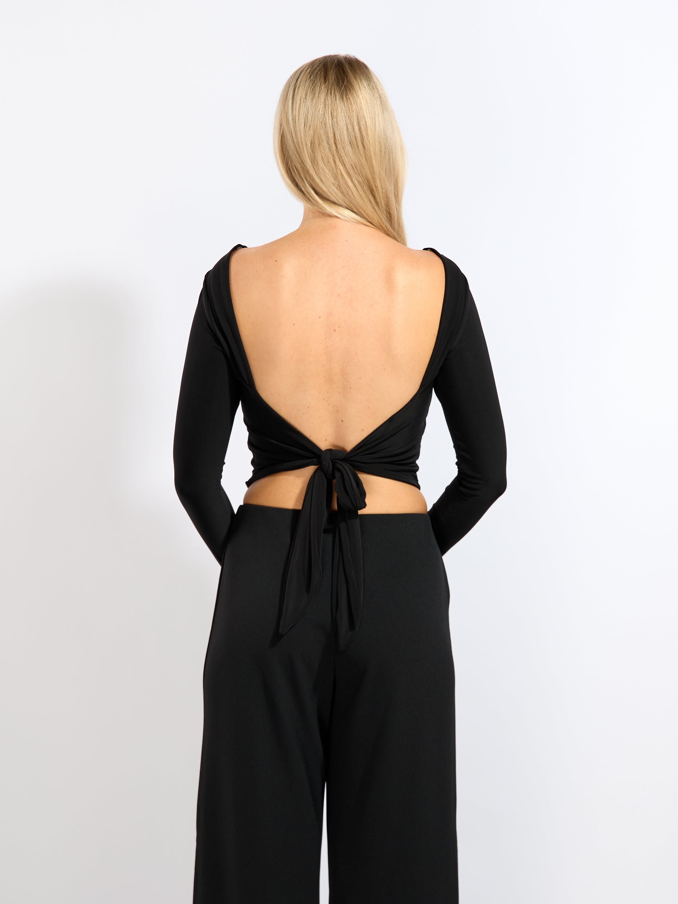 Arlo Jersey Tie-Back Top