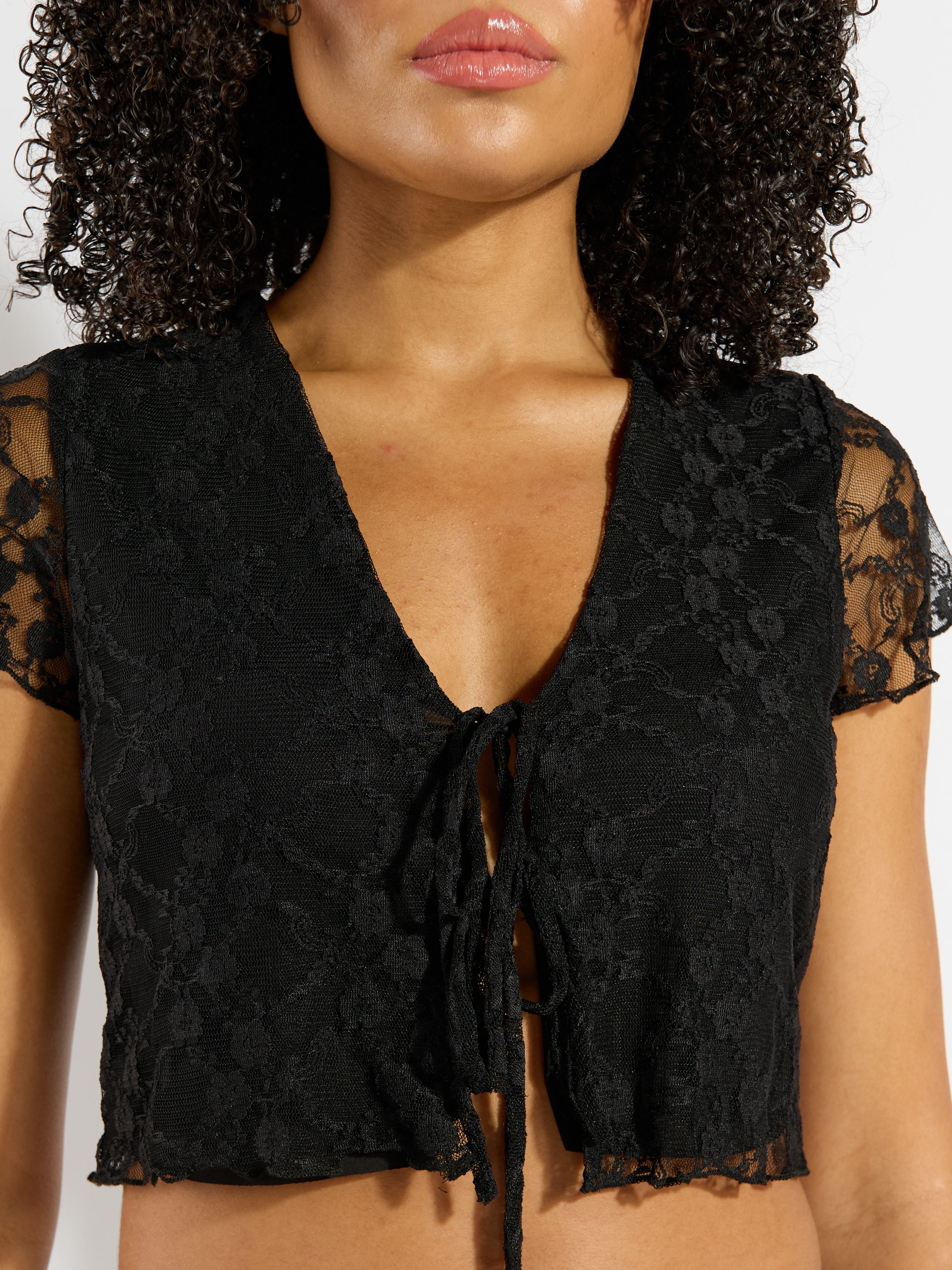 Jackson Lace Tie Top