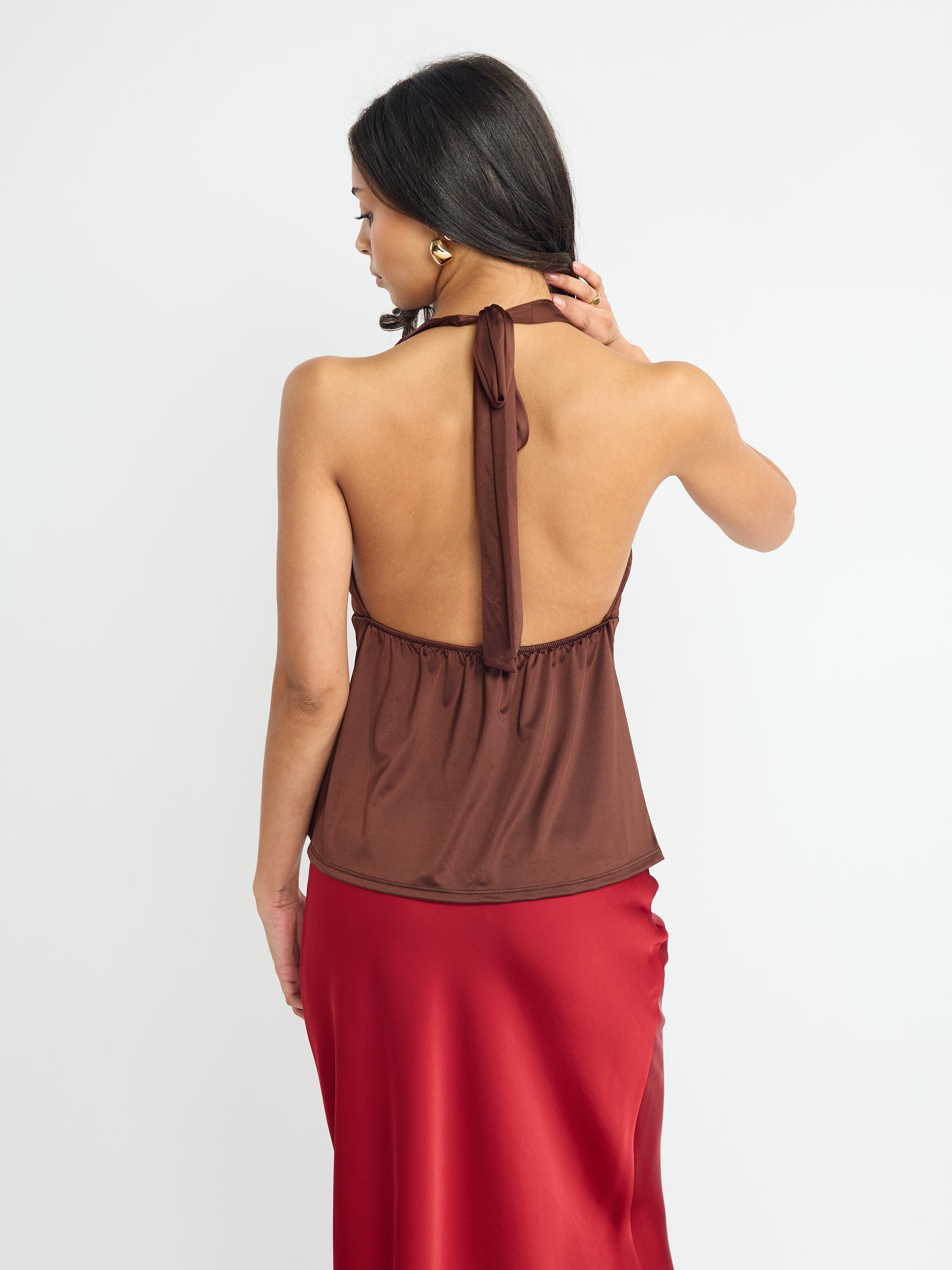 Valencia Satin Halter Top